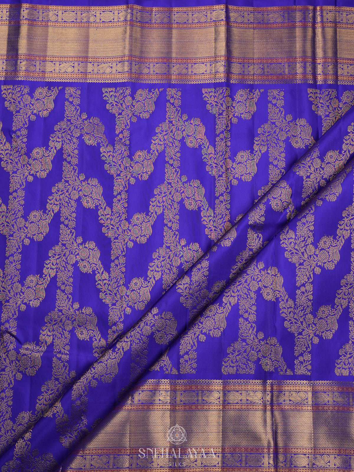 Royal Blue Kanjivaram Silk Saree