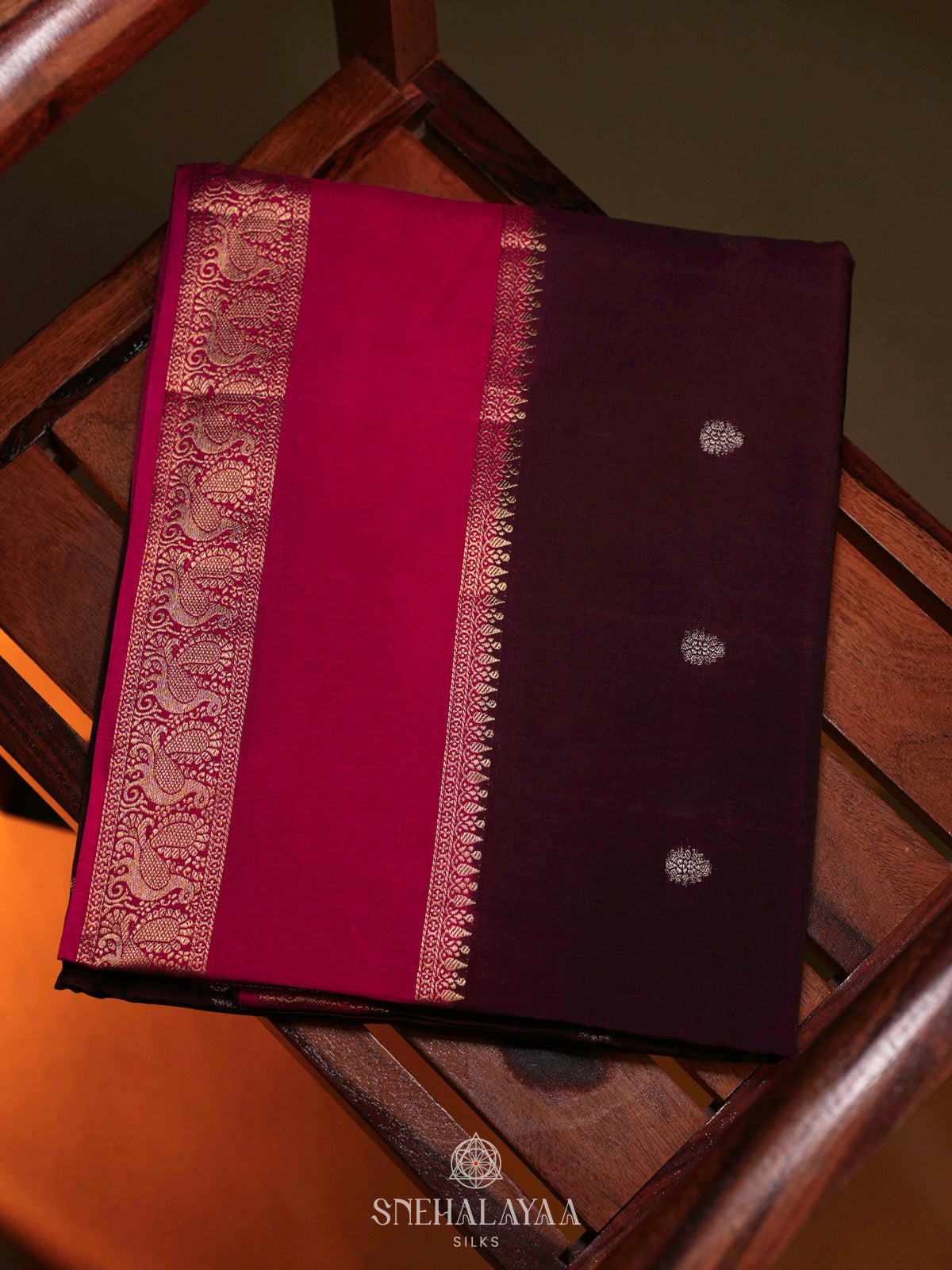 Wine Banaras Saree