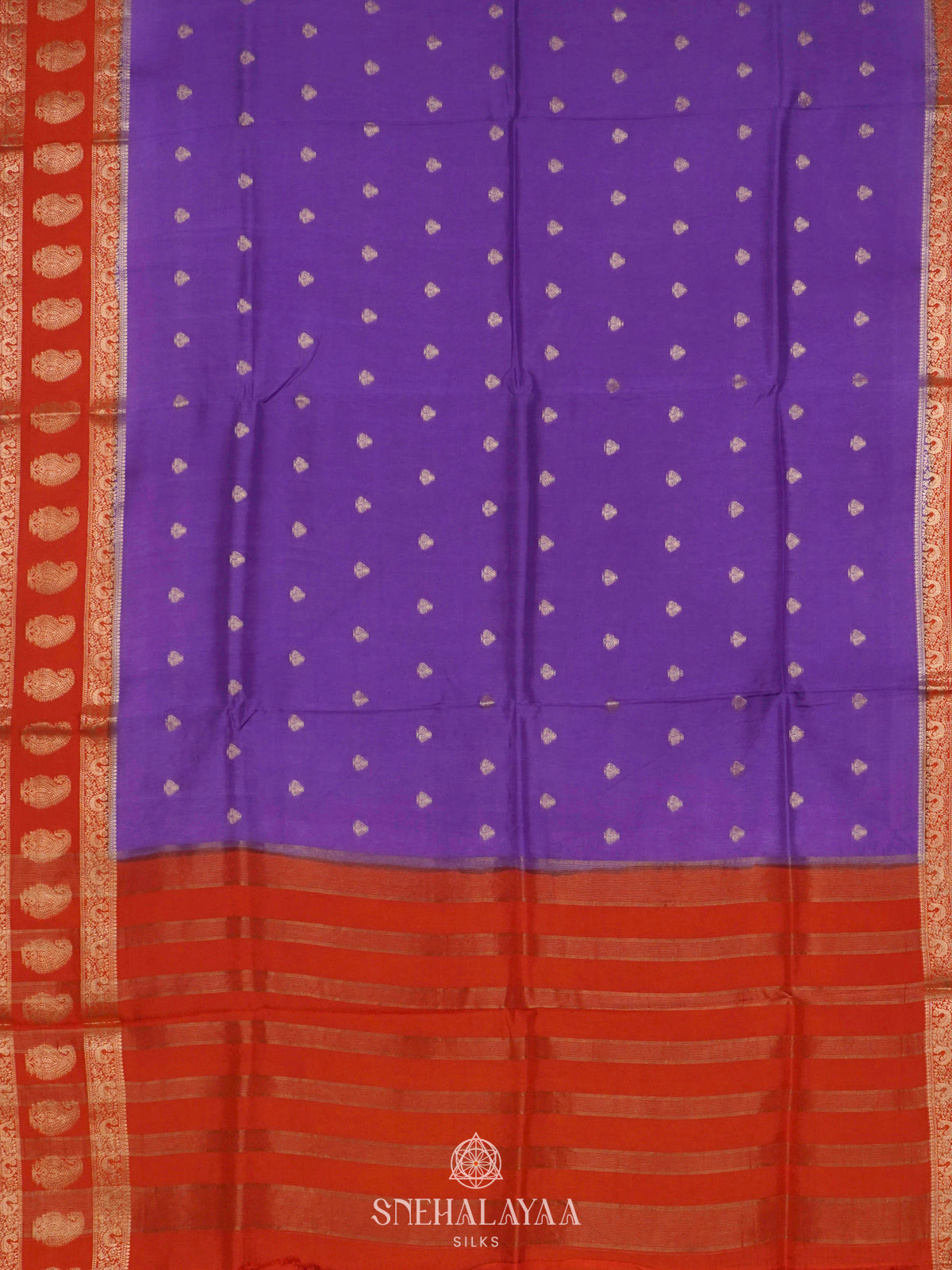 Violet Banaras Saree