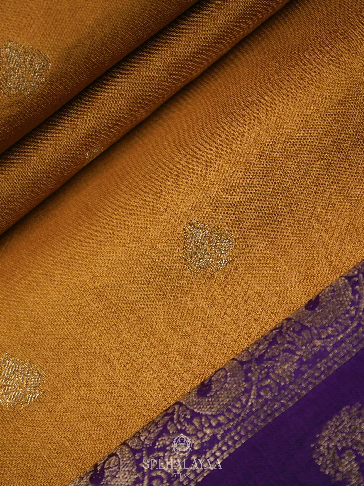 Mustard Yellow Banaras Saree