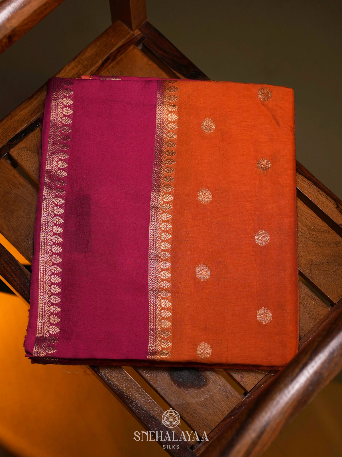 Orange Banaras Saree
