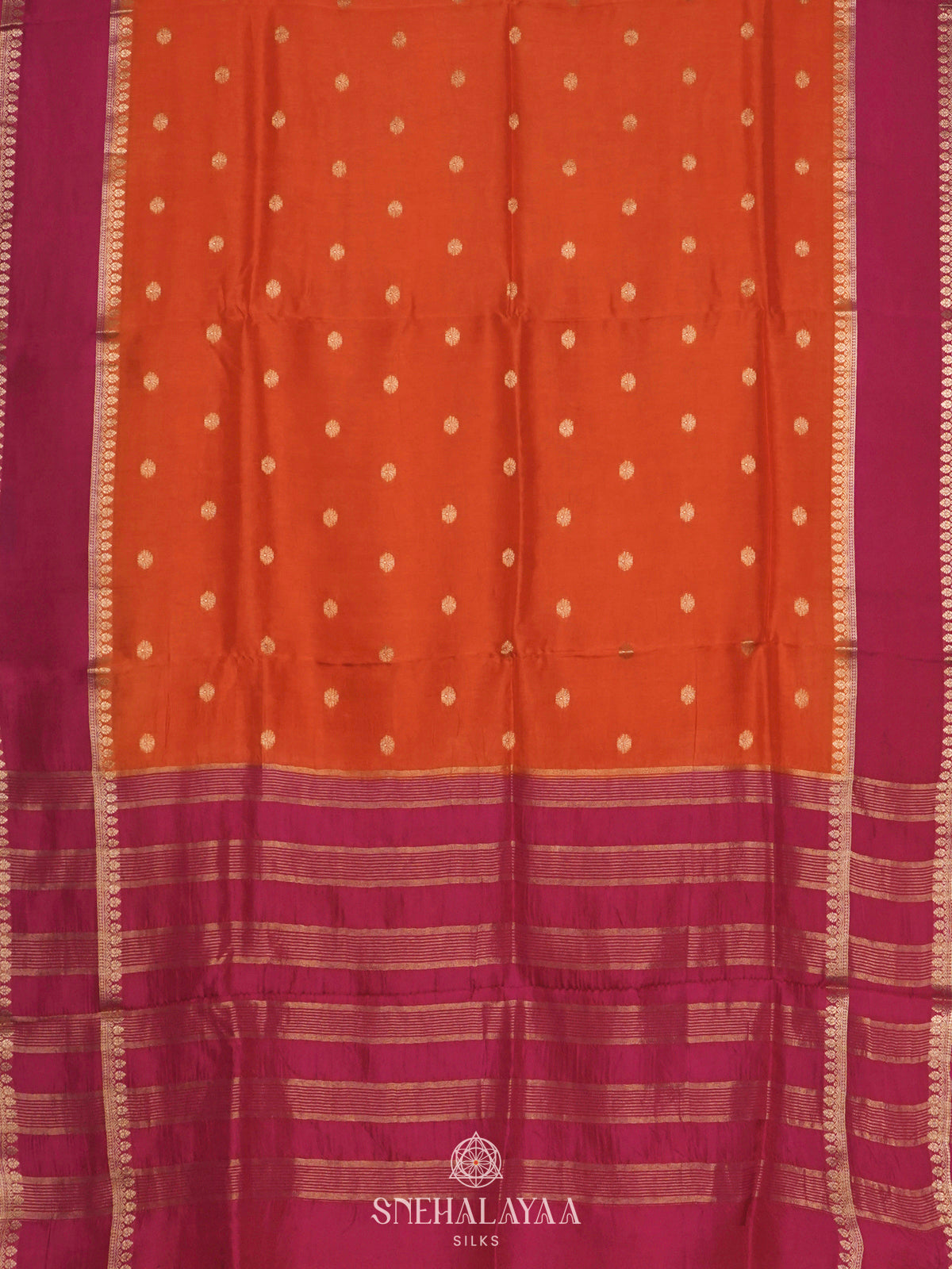 Orange Banaras Saree