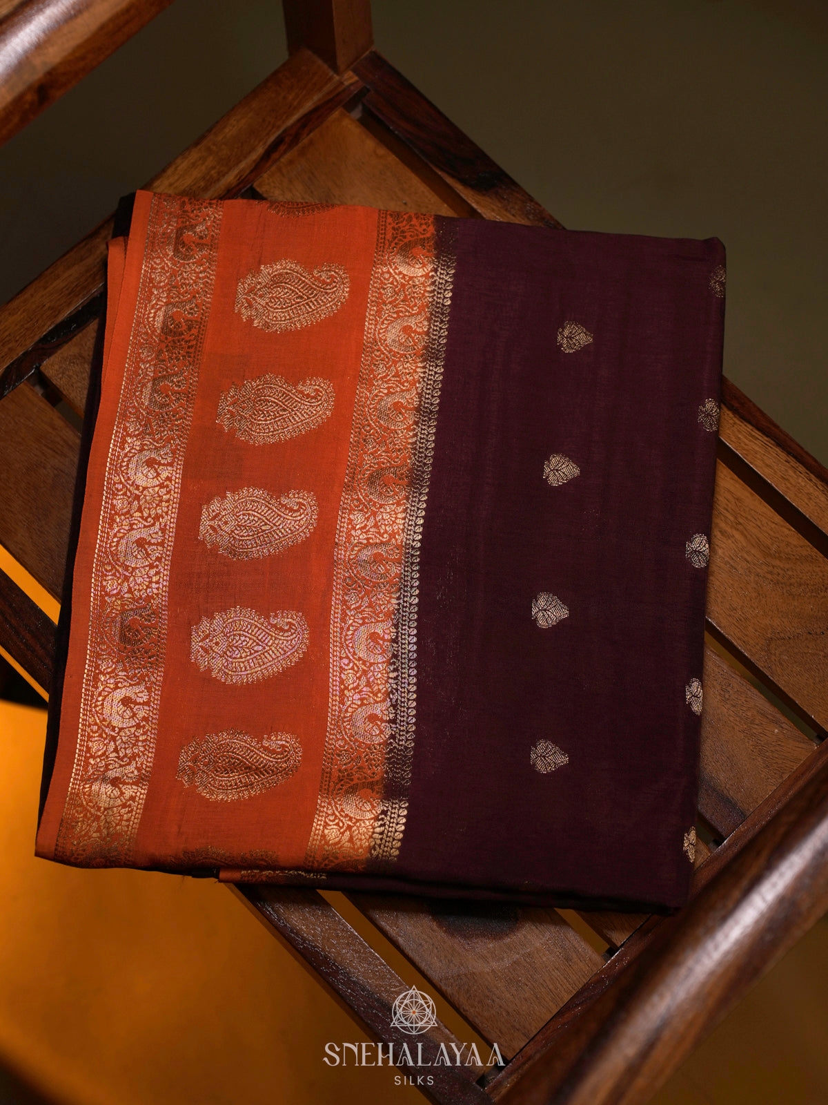 Coffee Brown Banaras Saree