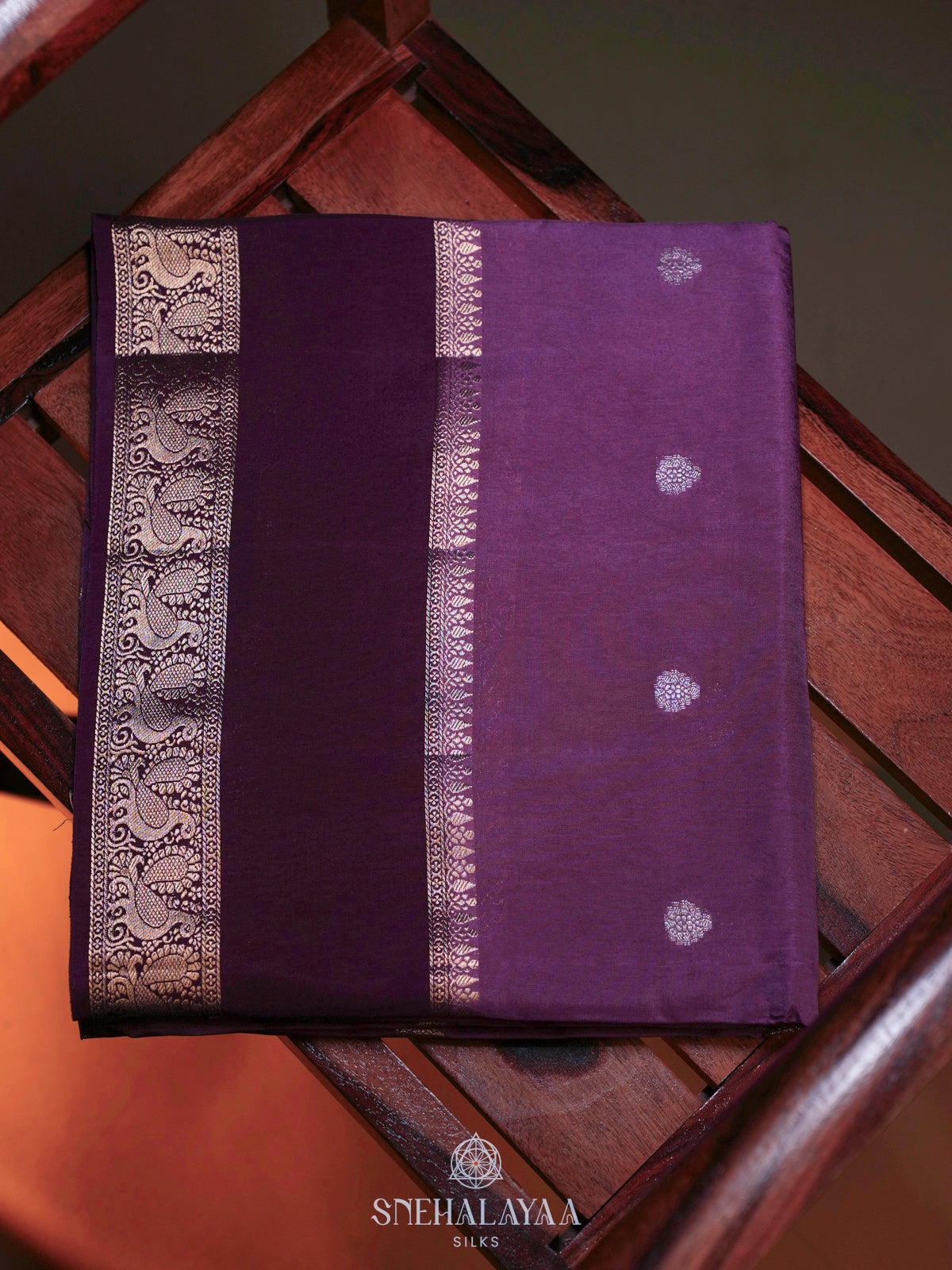 Lilac Banaras Saree