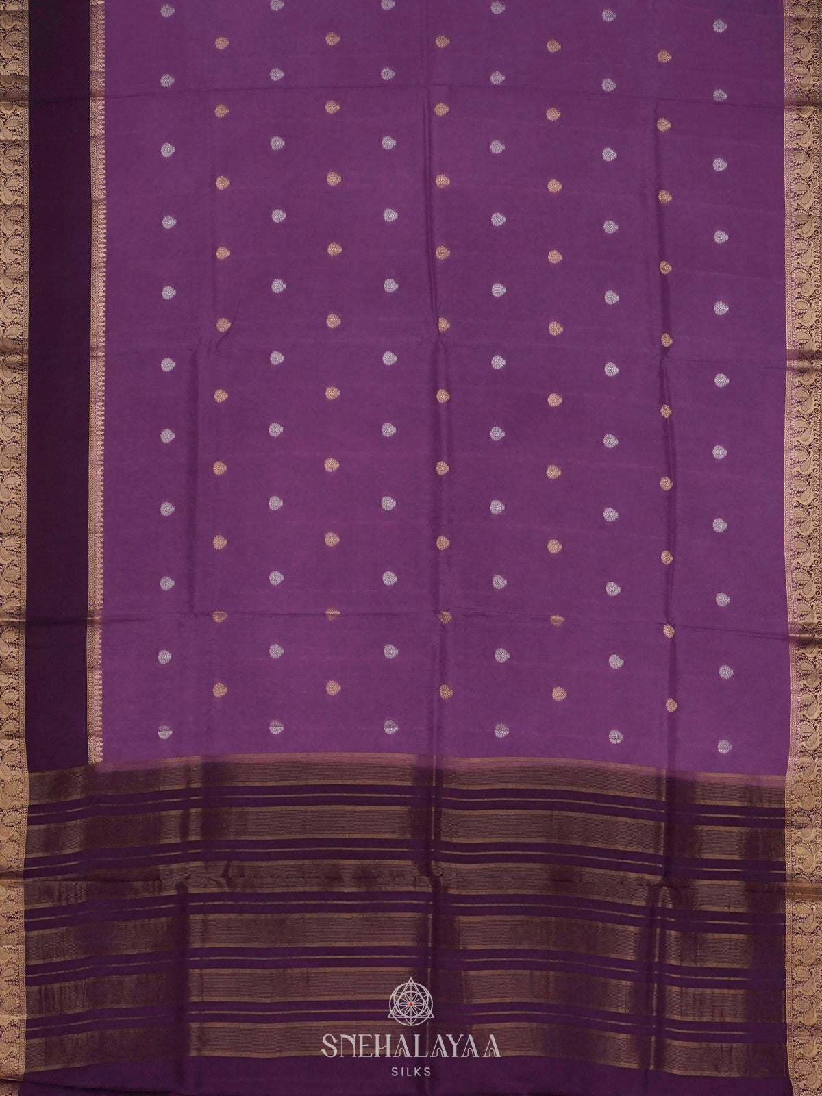 Lilac Banaras Saree