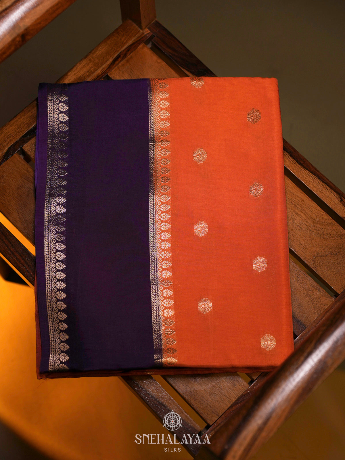 Orange Banaras Saree