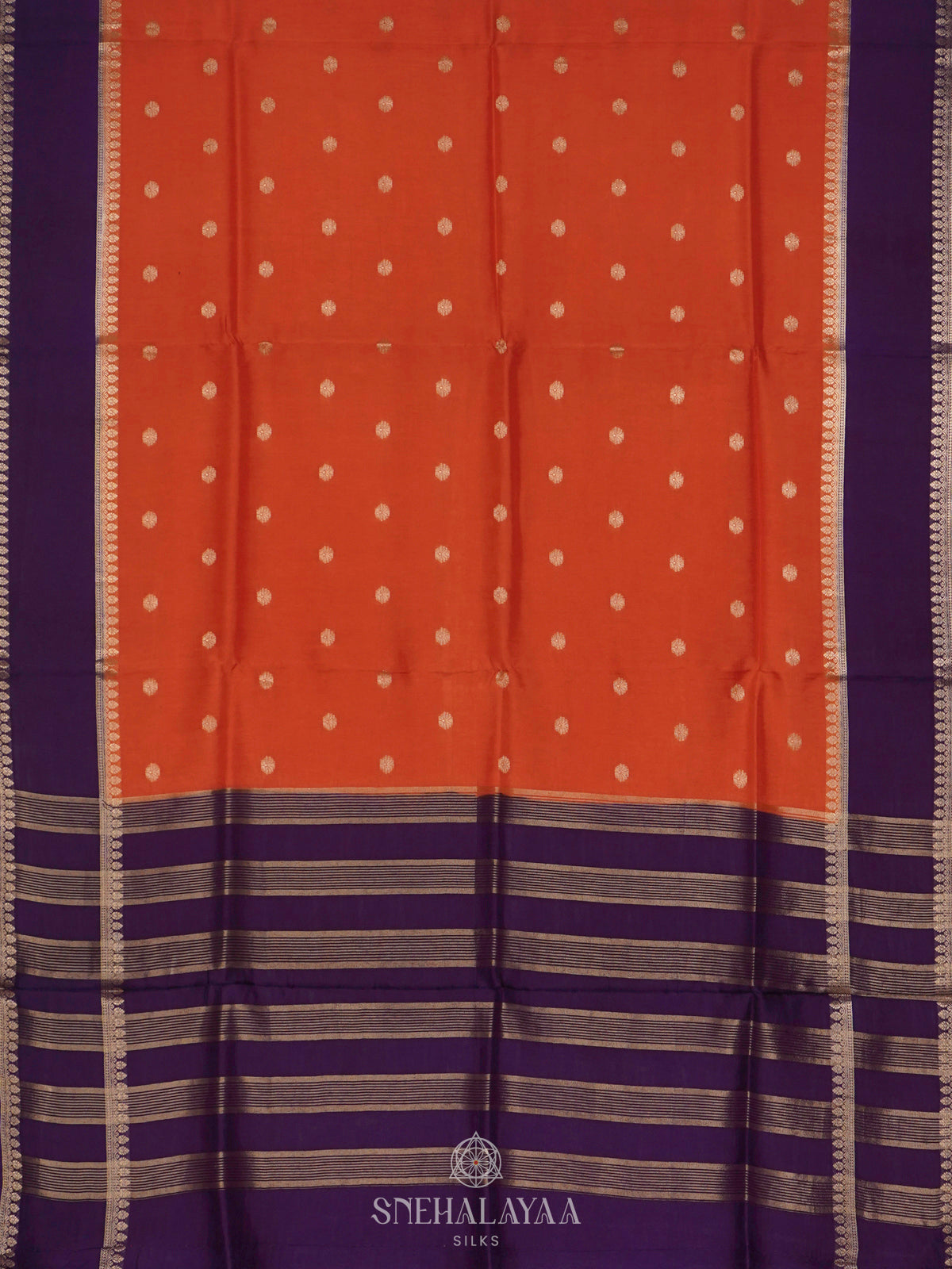 Orange Banaras Saree