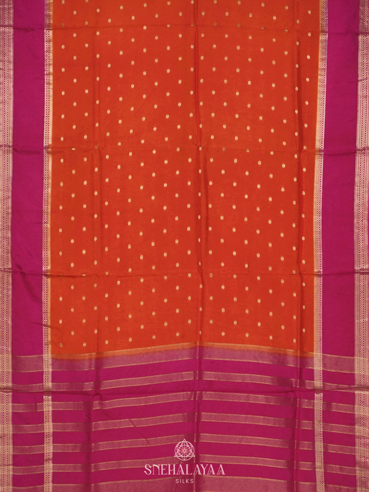 Orange Banaras Saree