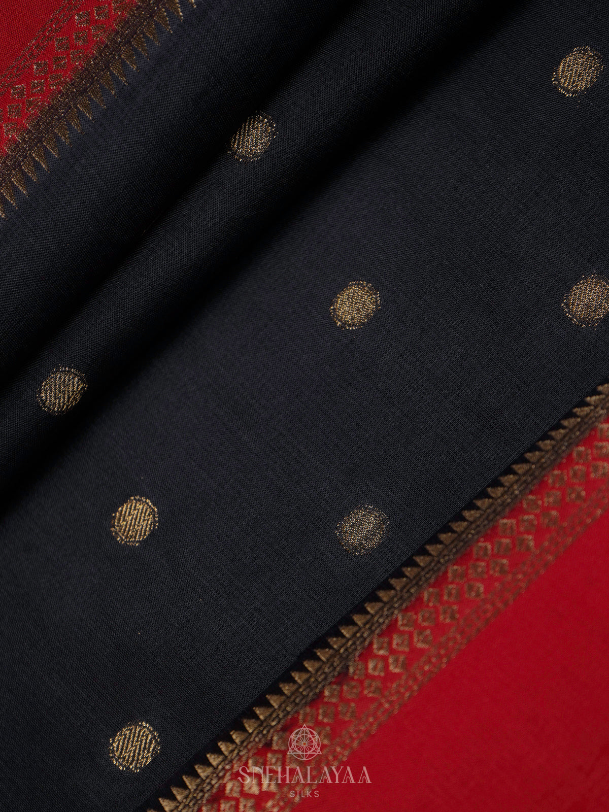 Charcol Black Banaras Saree