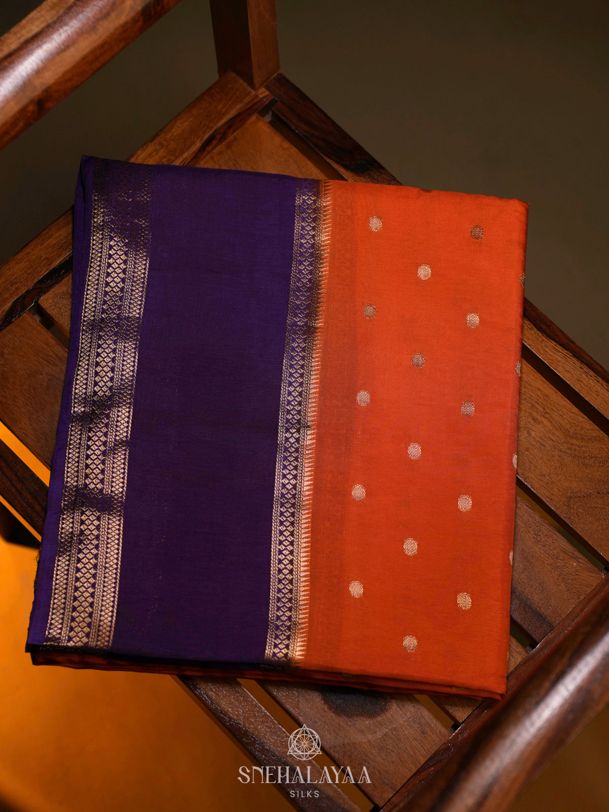 Orange Banaras Saree