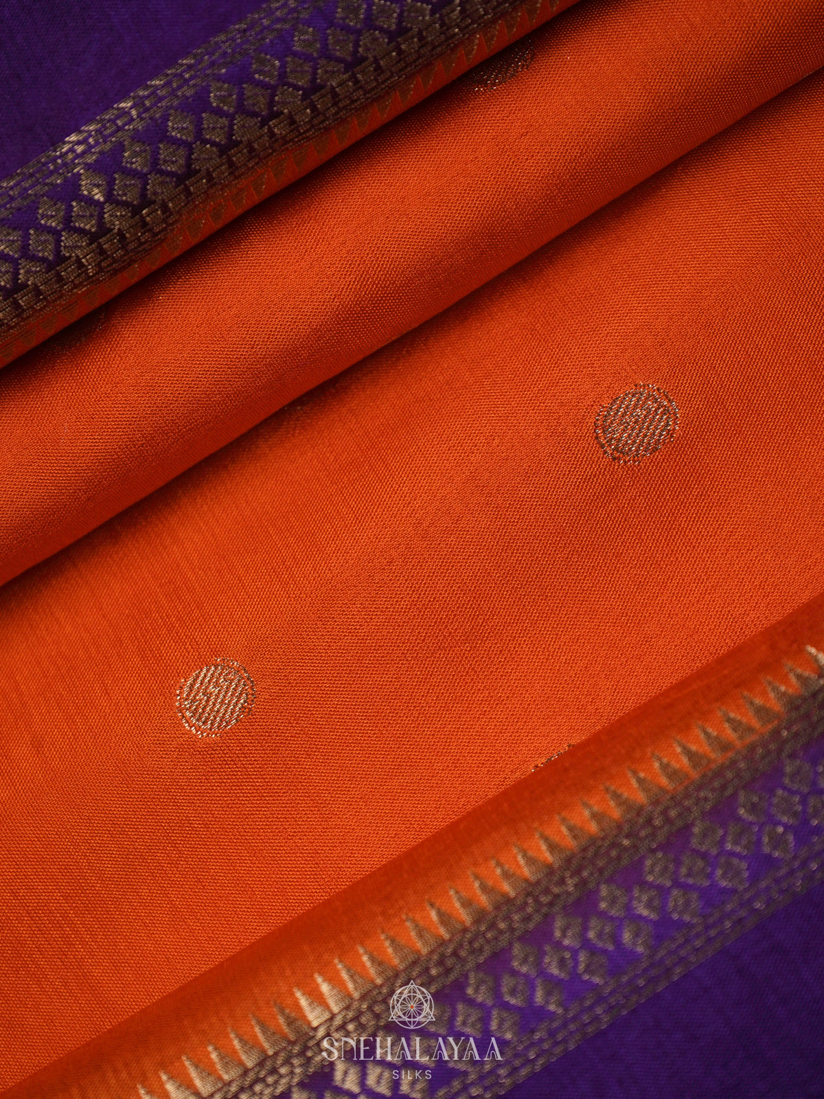 Orange Banaras Saree