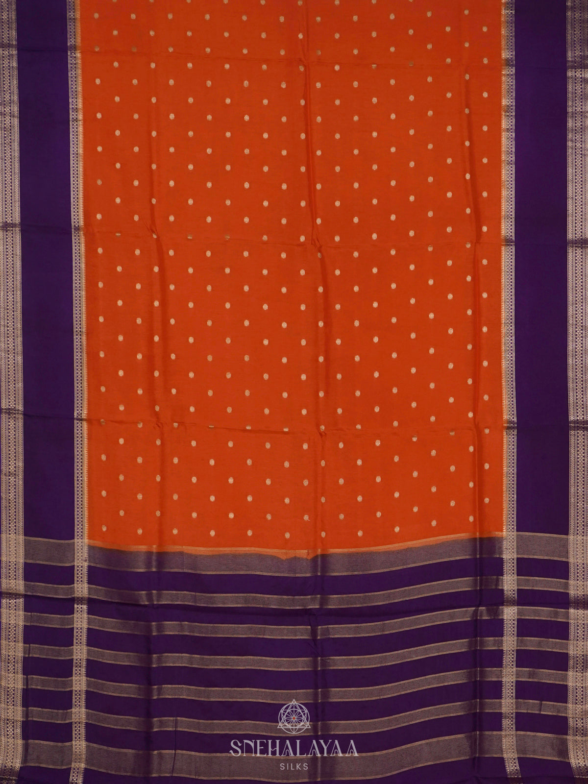 Orange Banaras Saree