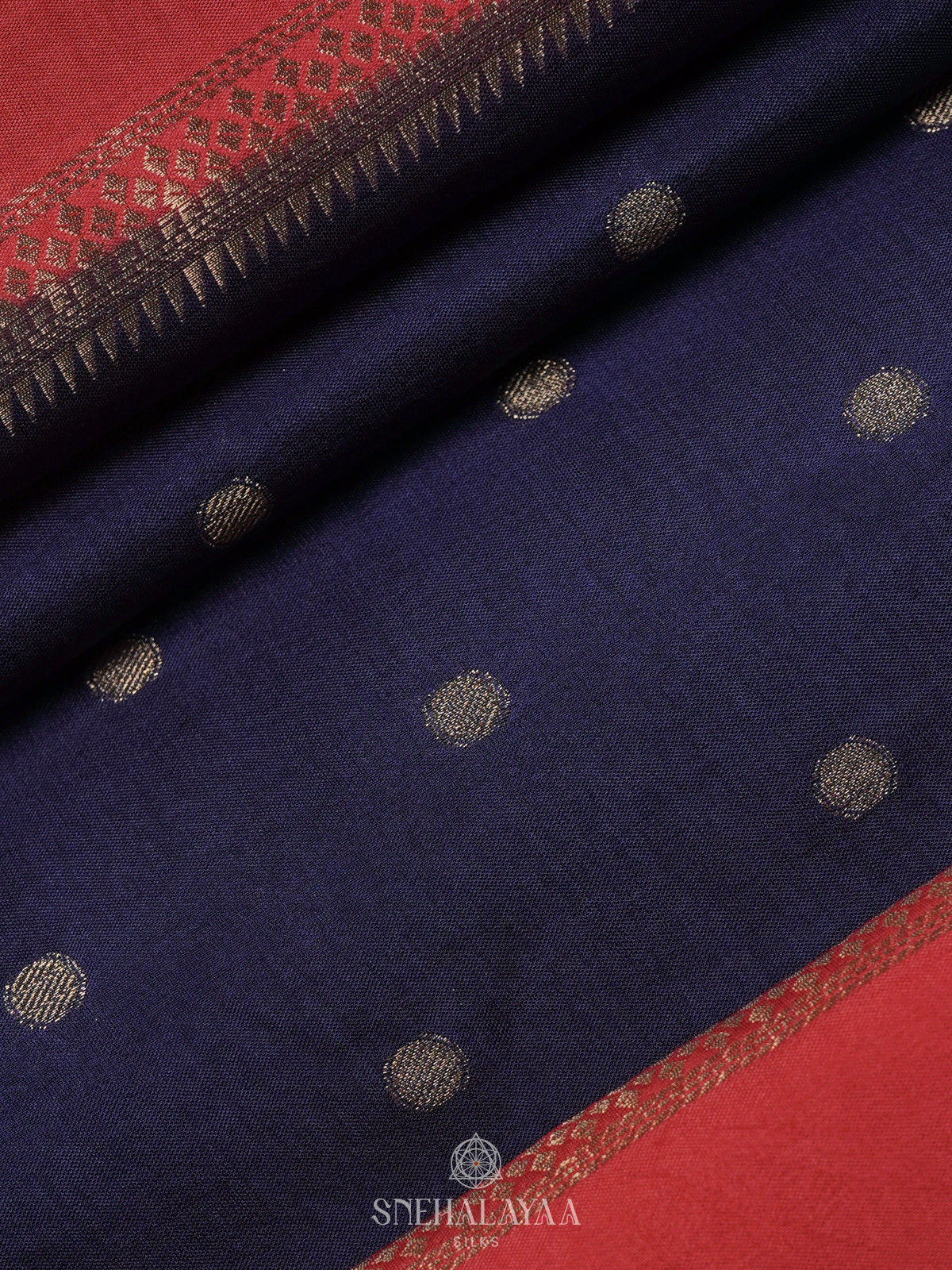Navy Blue Banaras Saree