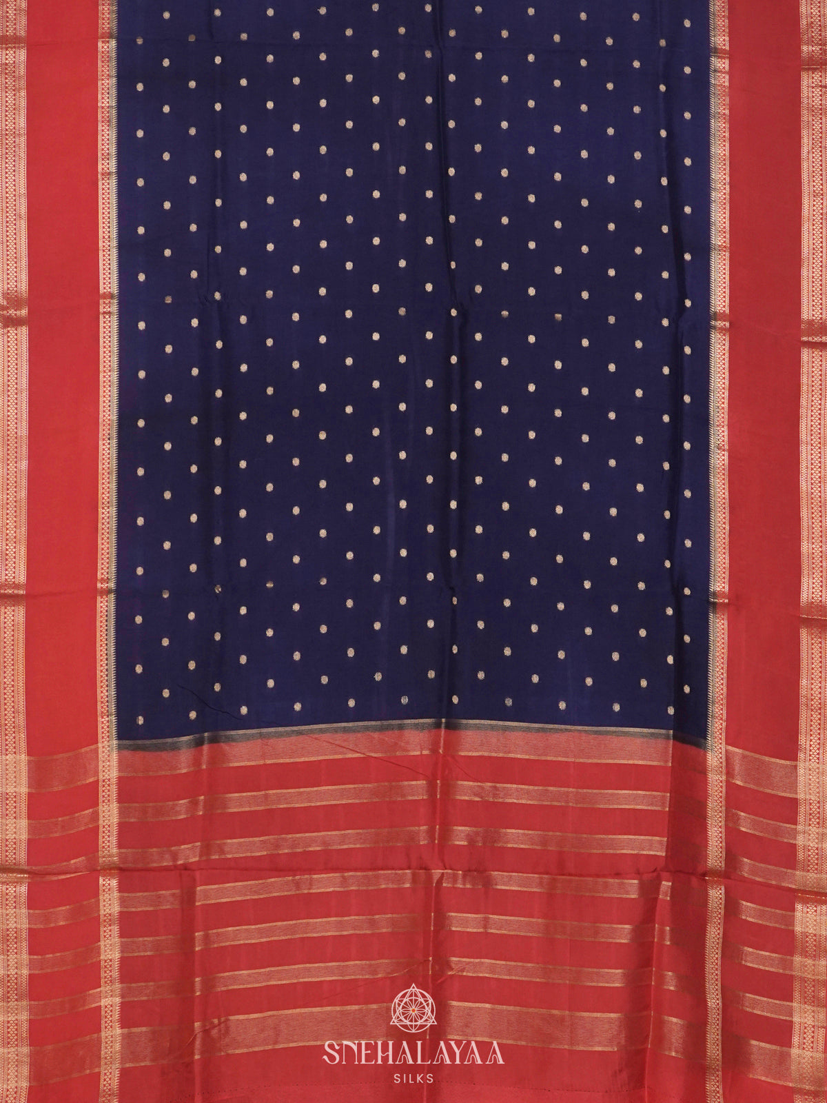 Navy Blue Banaras Saree