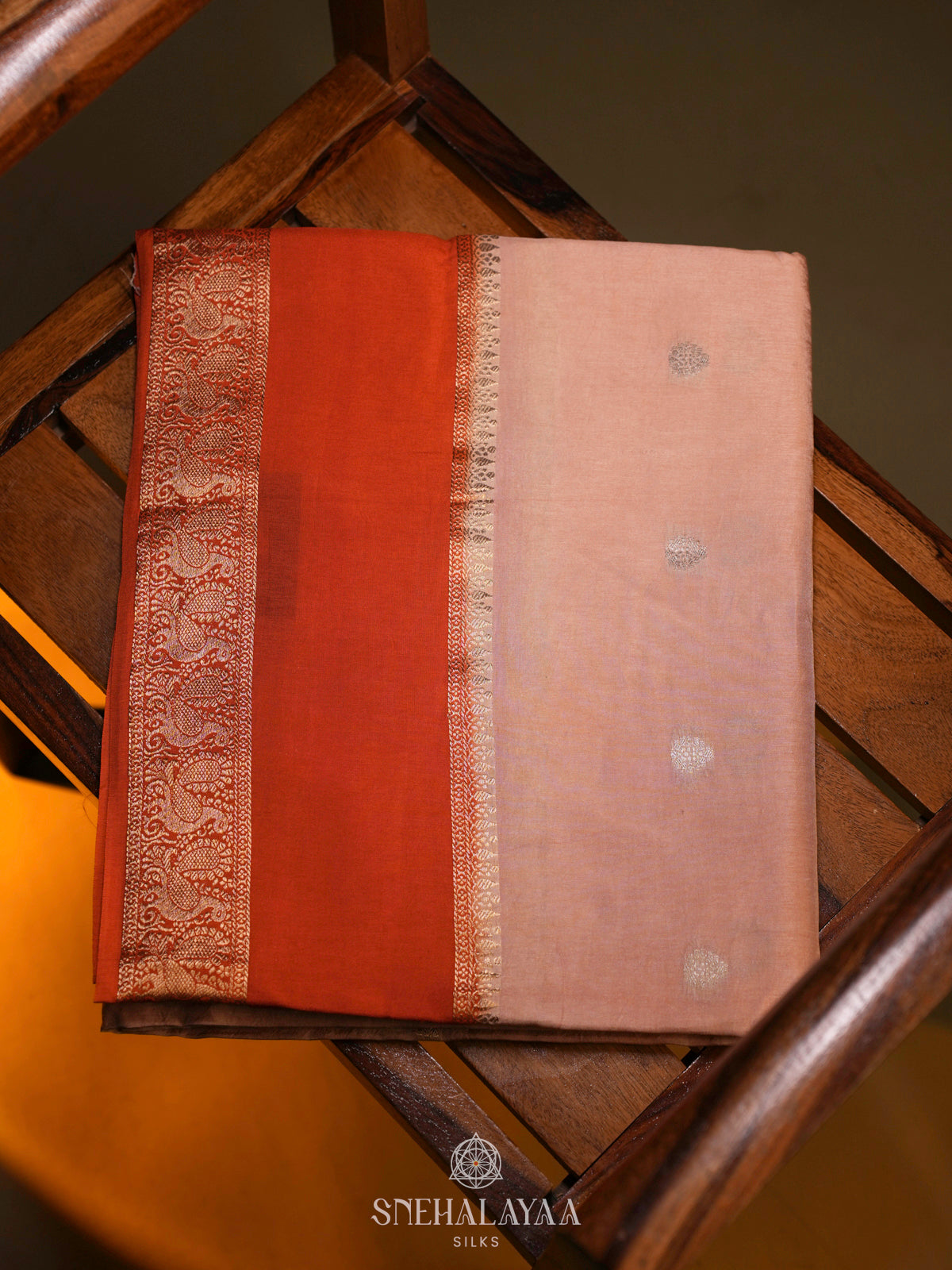 Cream Banaras Saree