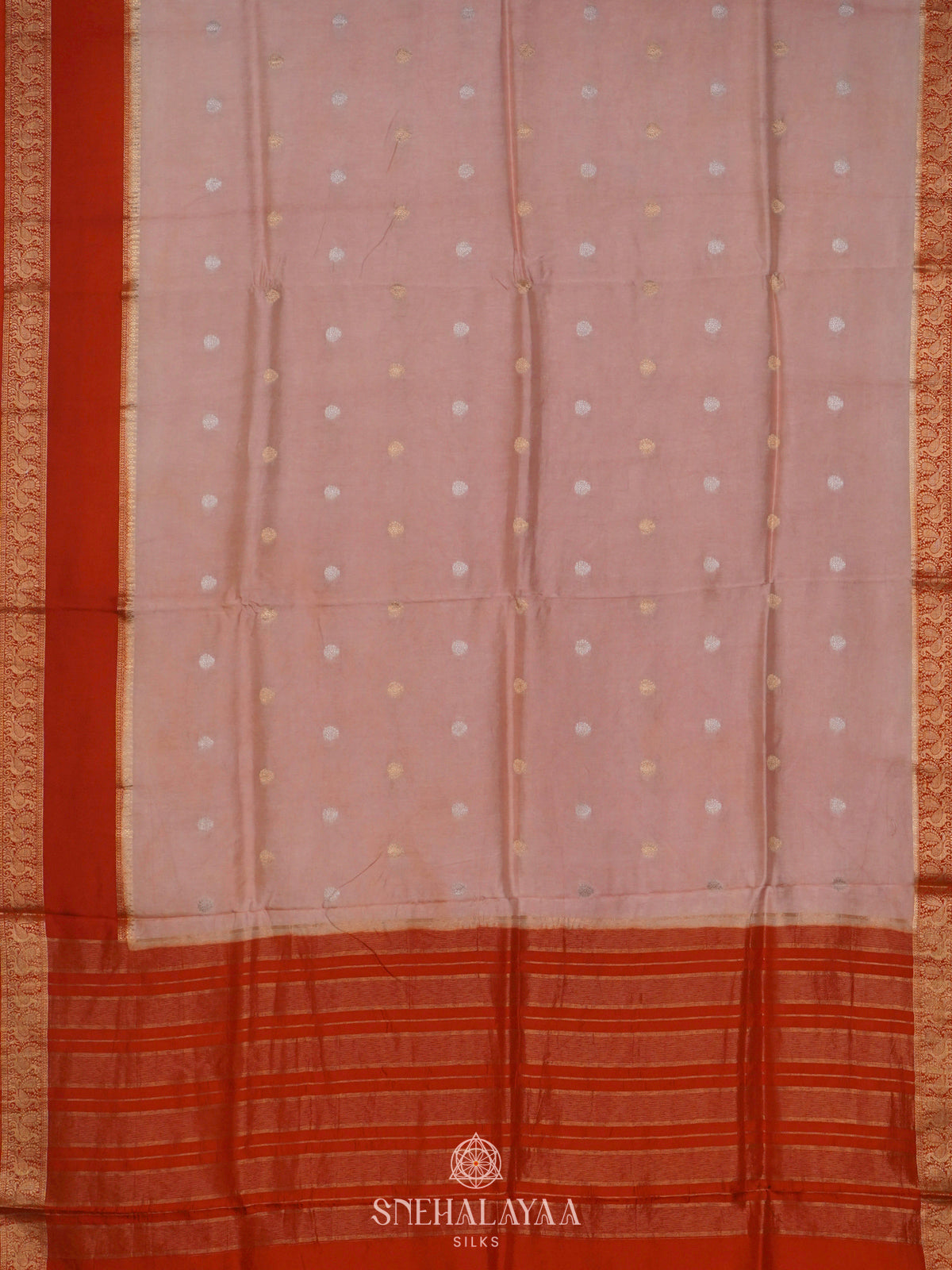 Cream Banaras Saree