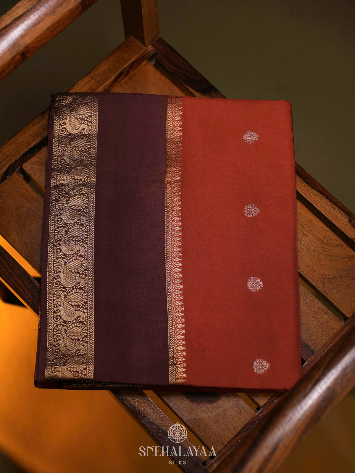 Orange Banaras Saree