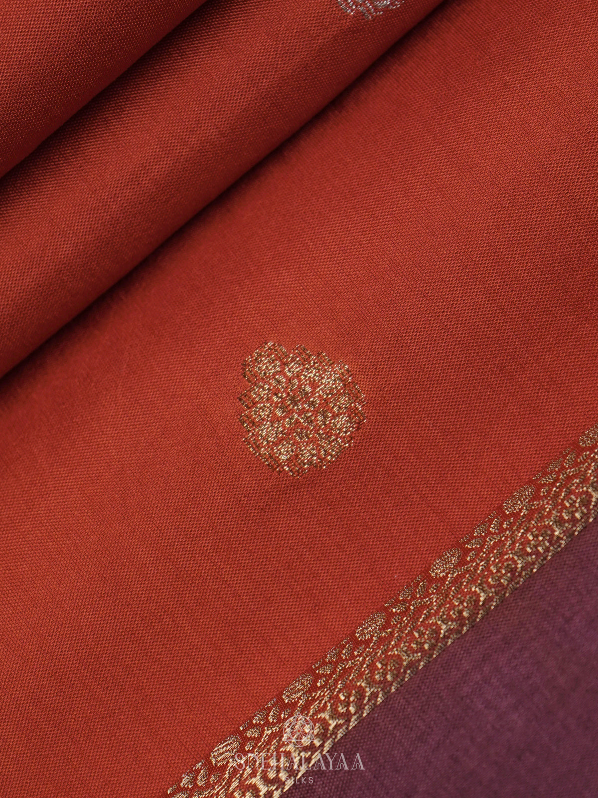 Orange Banaras Saree