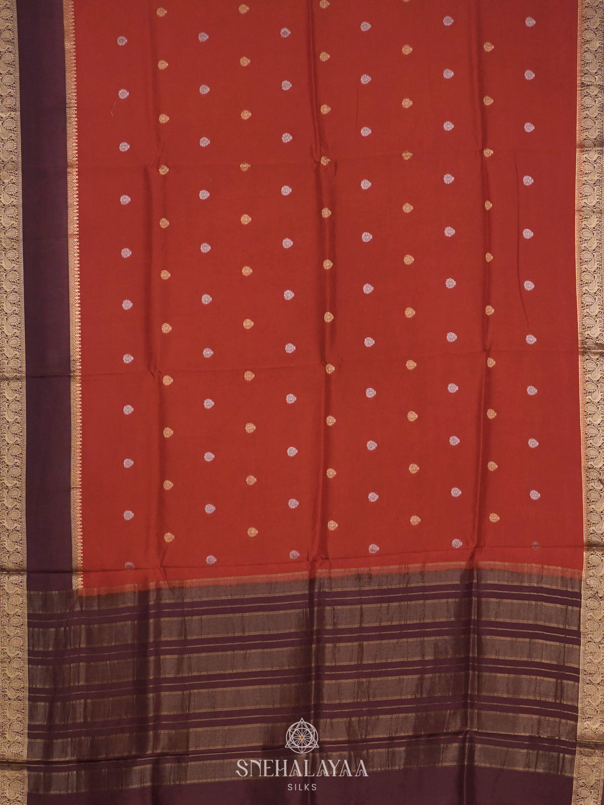 Orange Banaras Saree