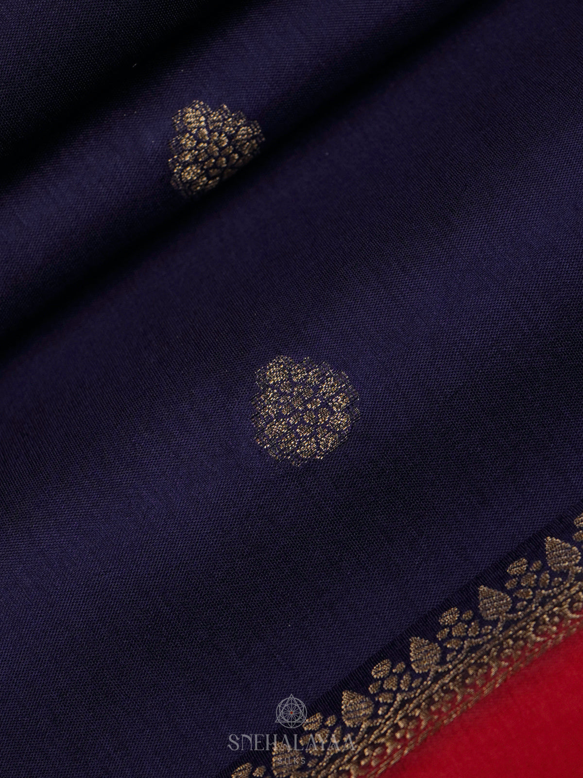 Navy Blue Banaras Saree