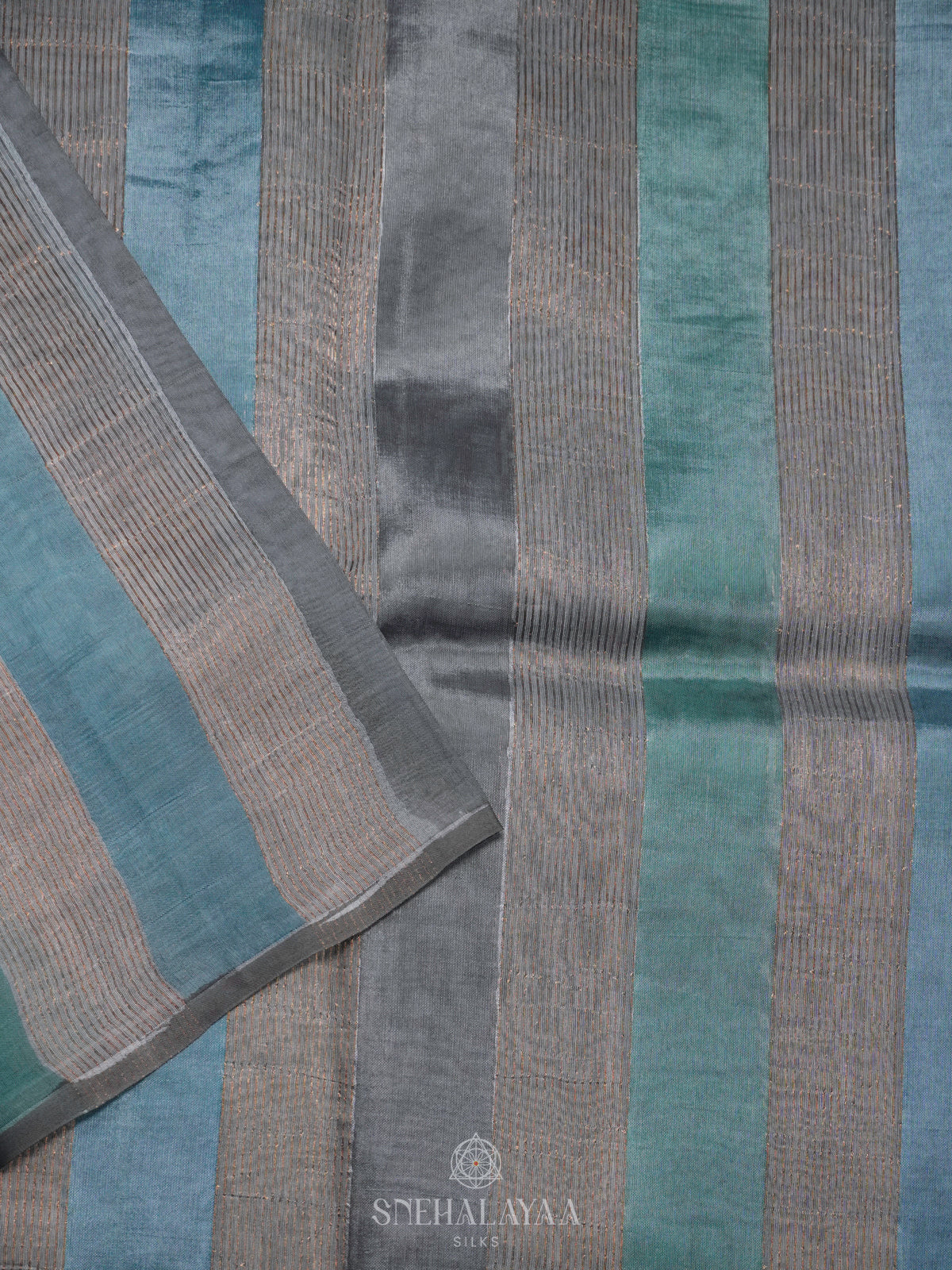 Grey Organza Saree