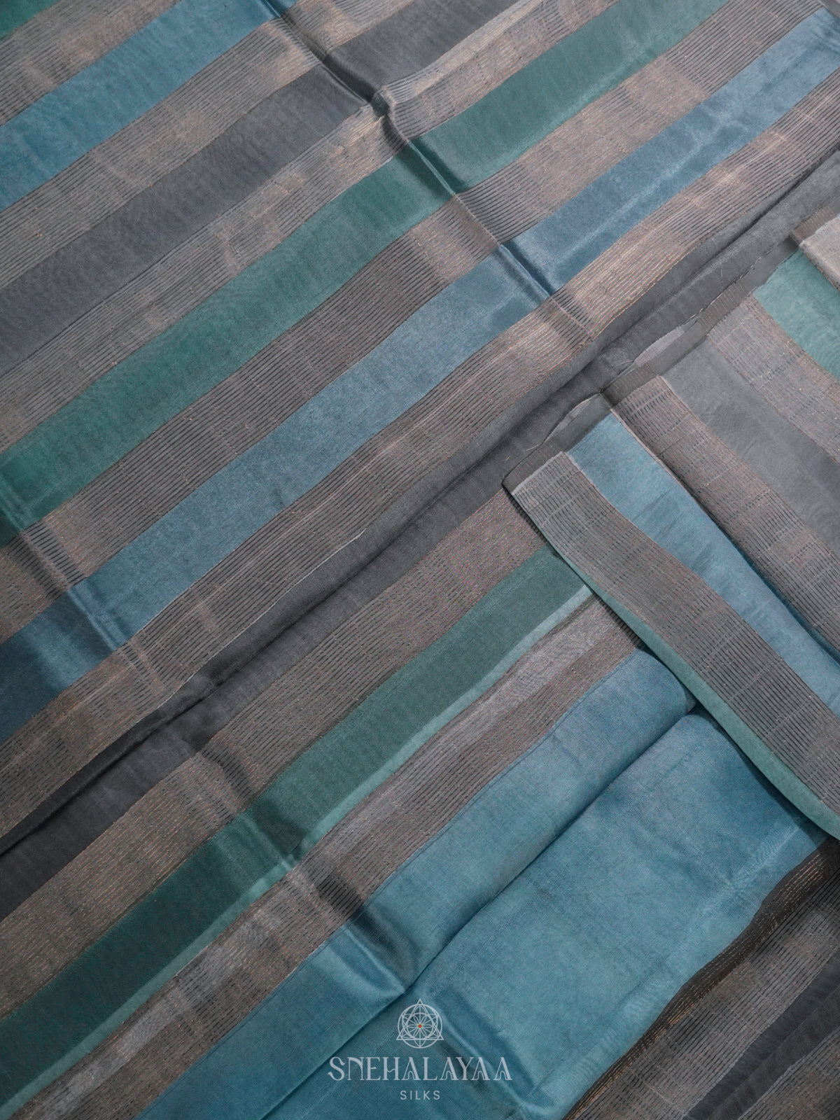 Grey Organza Saree
