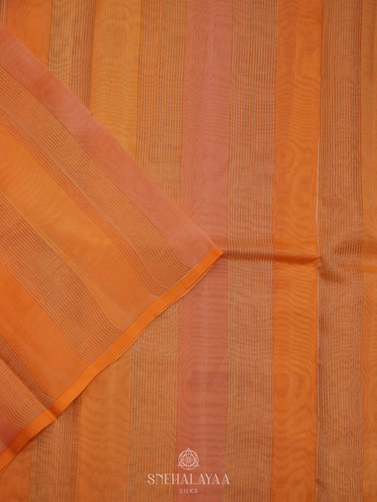 Orange Organza Saree