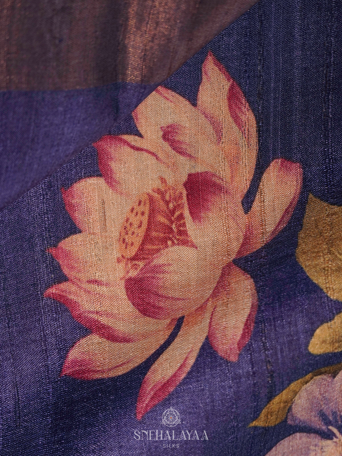 Purple Tussar Saree