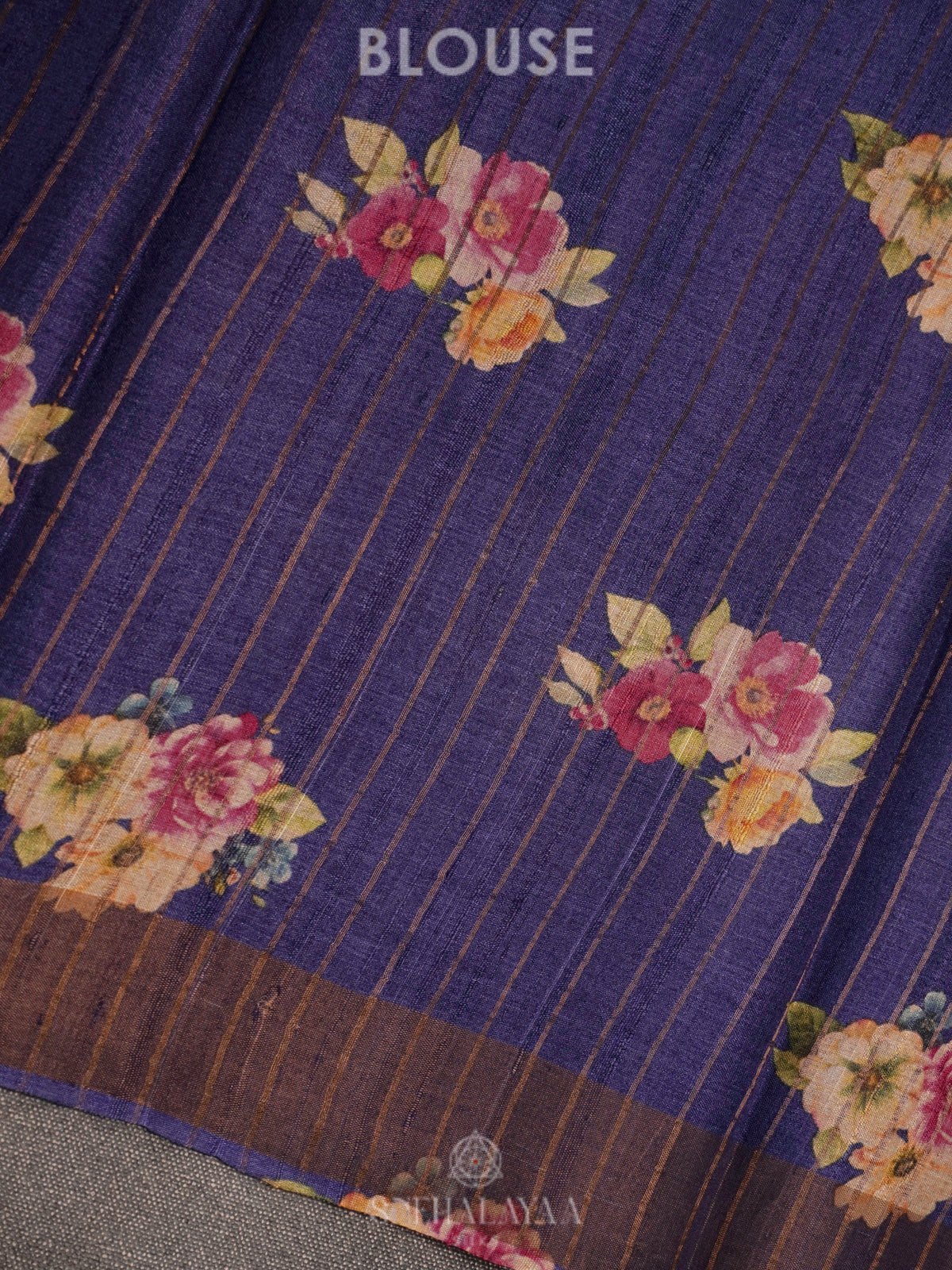 Purple Tussar Saree