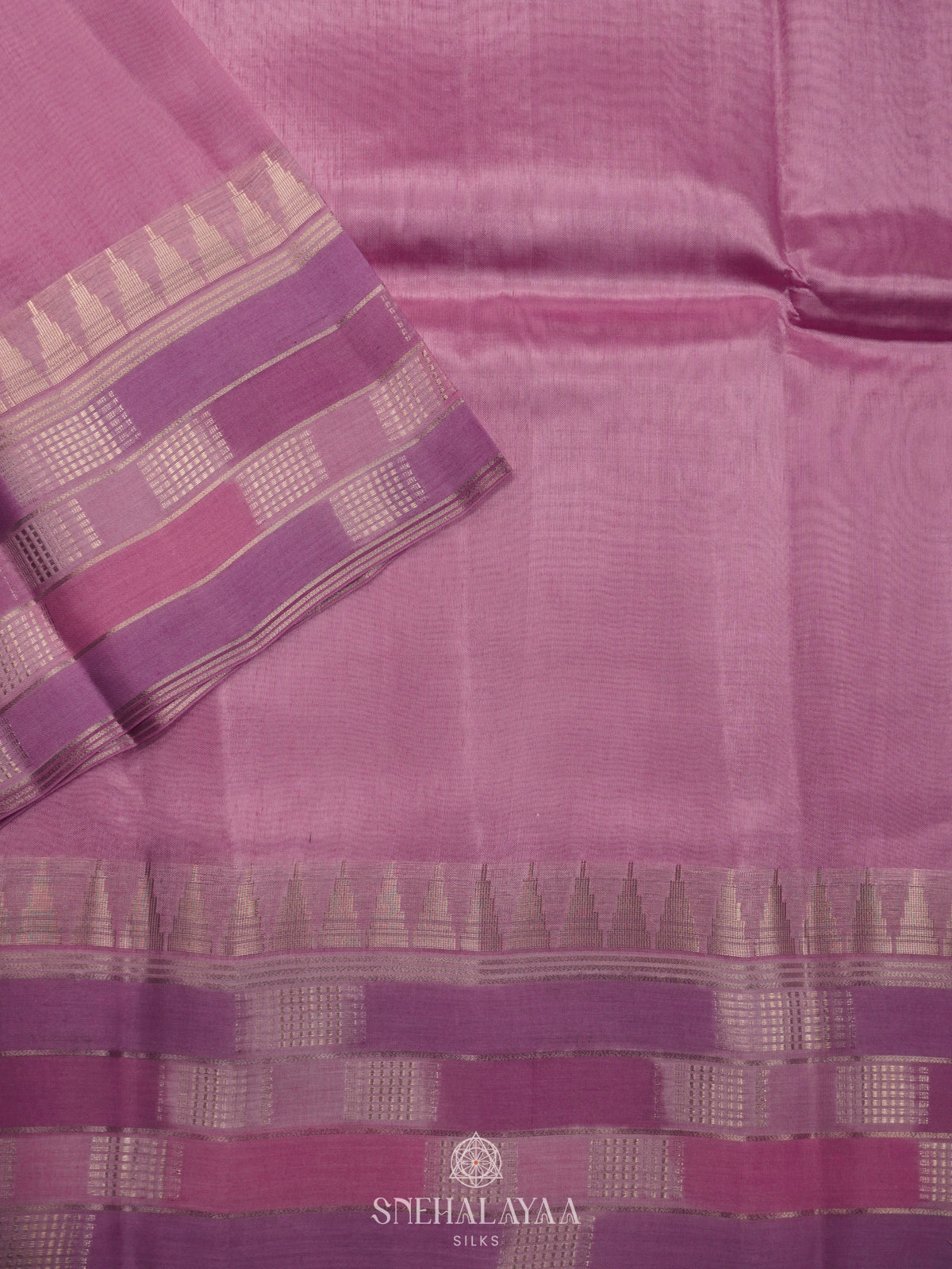 Pink Raw Silk Saree