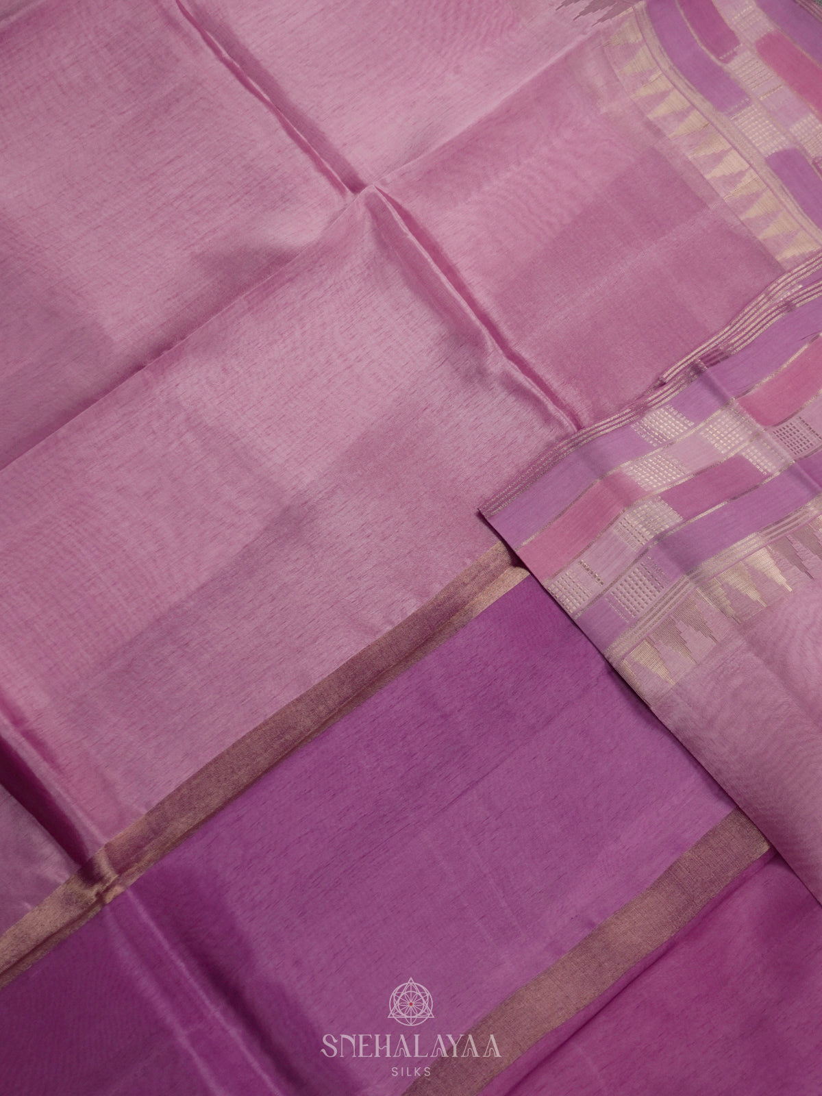 Pink Raw Silk Saree