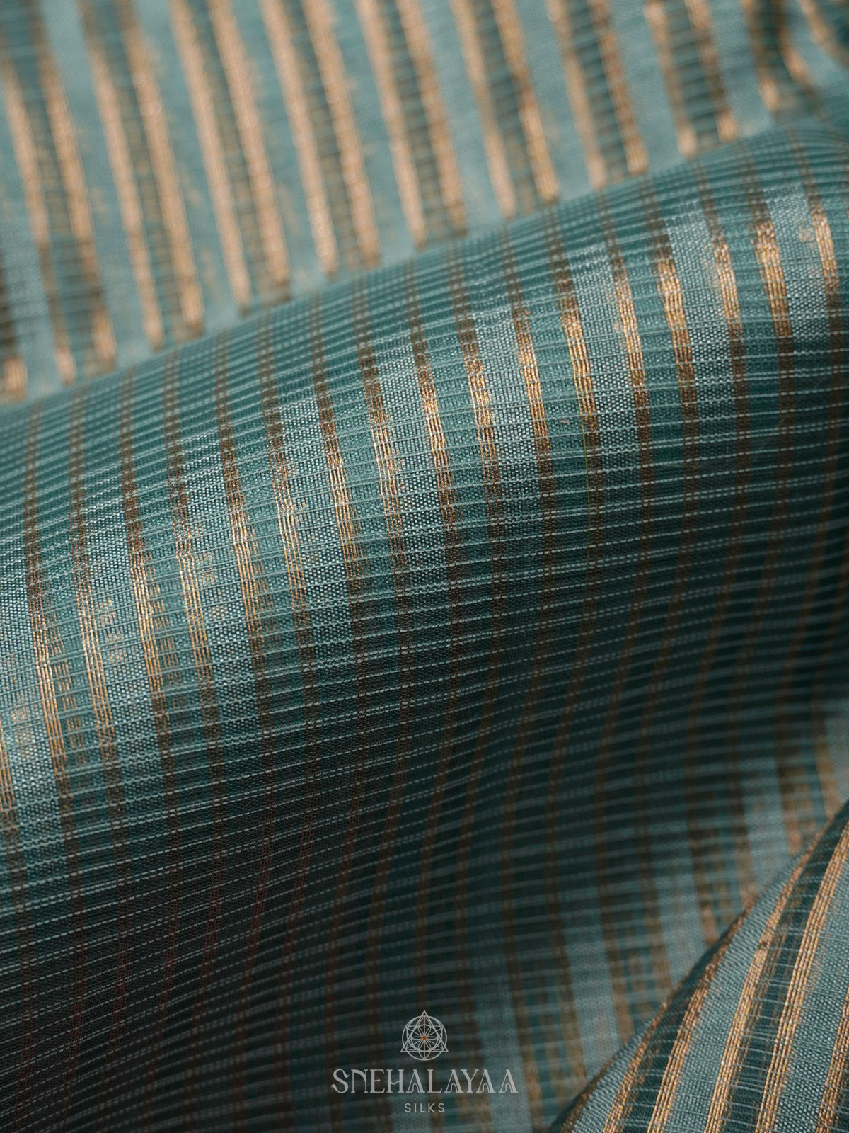 Teal Blue Kota Saree