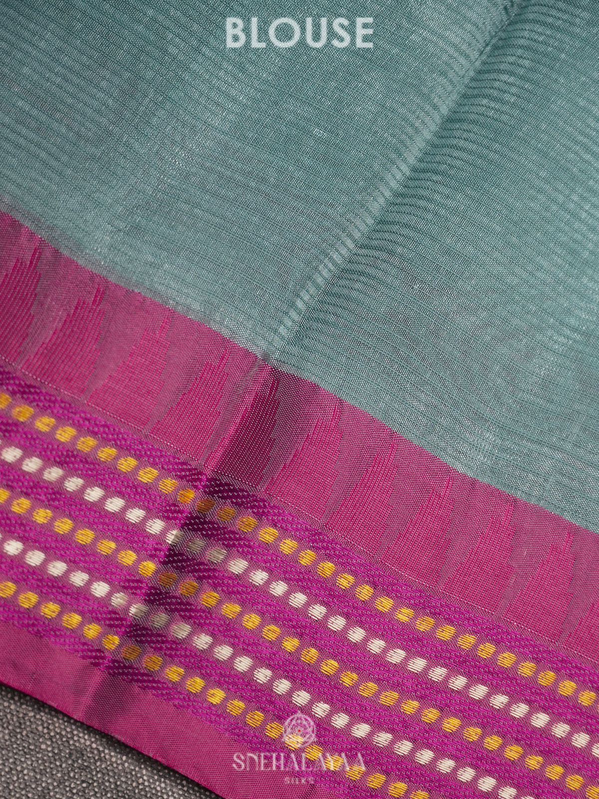 Teal Blue Kota Saree