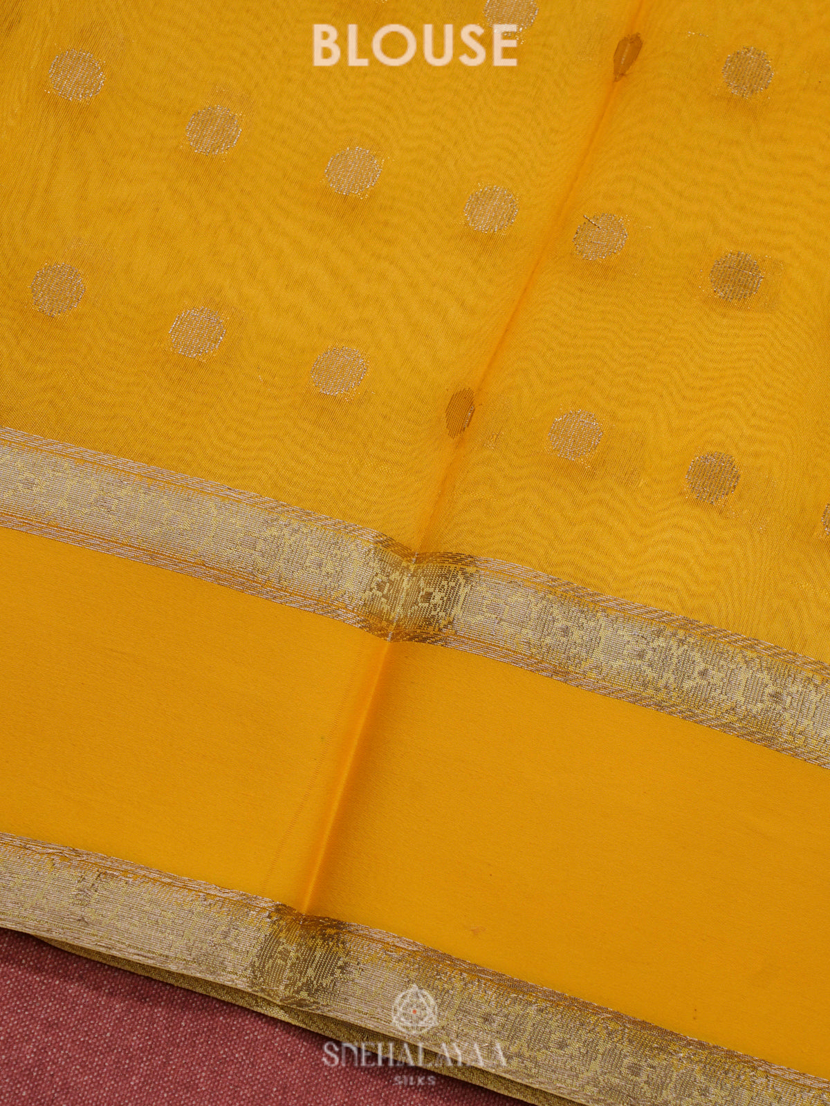 Pale Yellow Raw Silk Saree