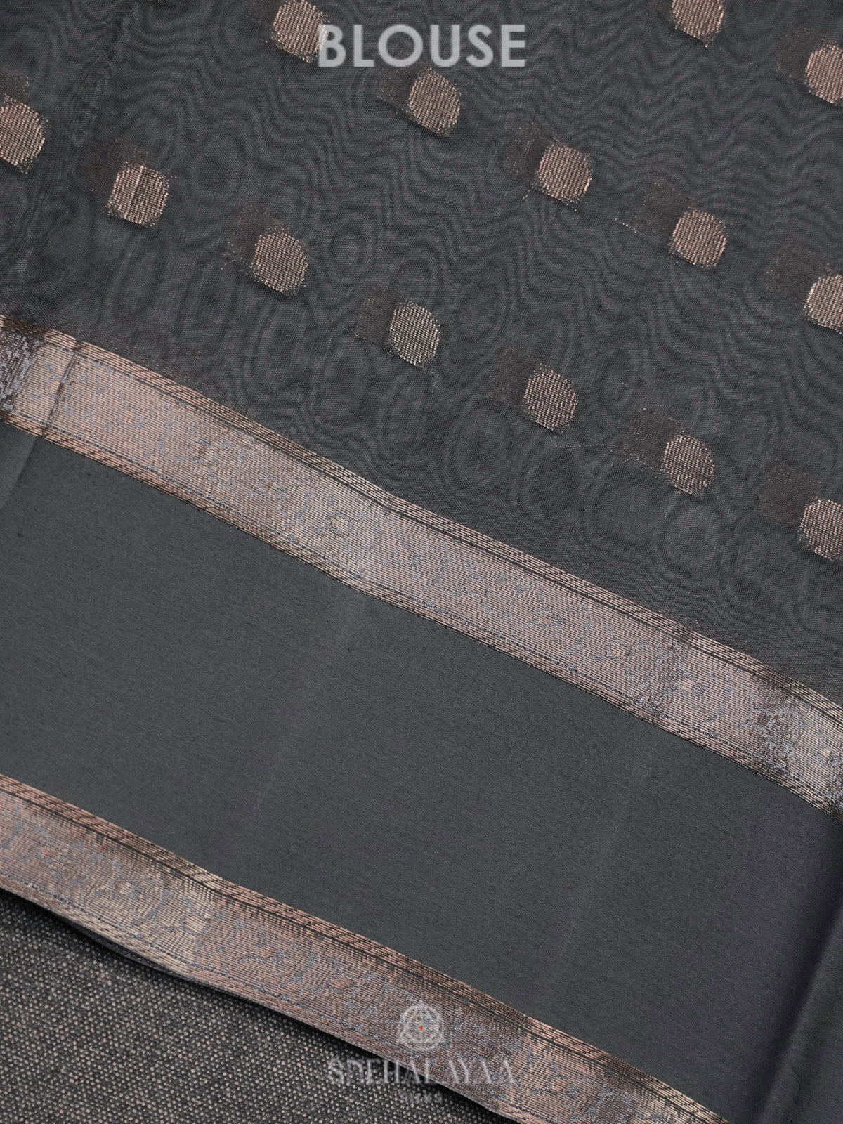 Grey Raw Silk Saree