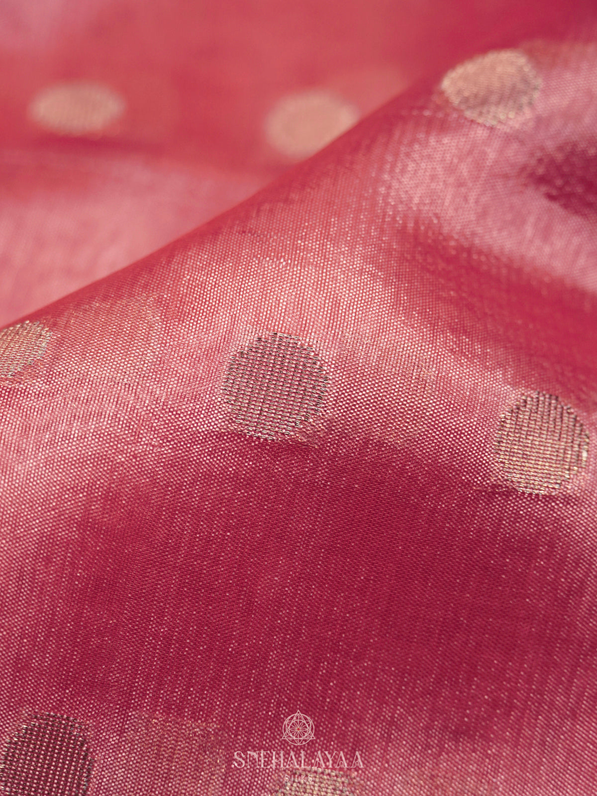 Pink Raw Silk Saree