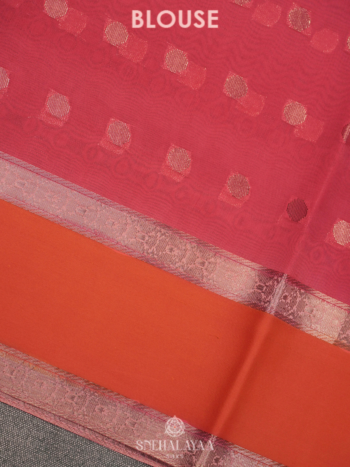 Pink Raw Silk Saree