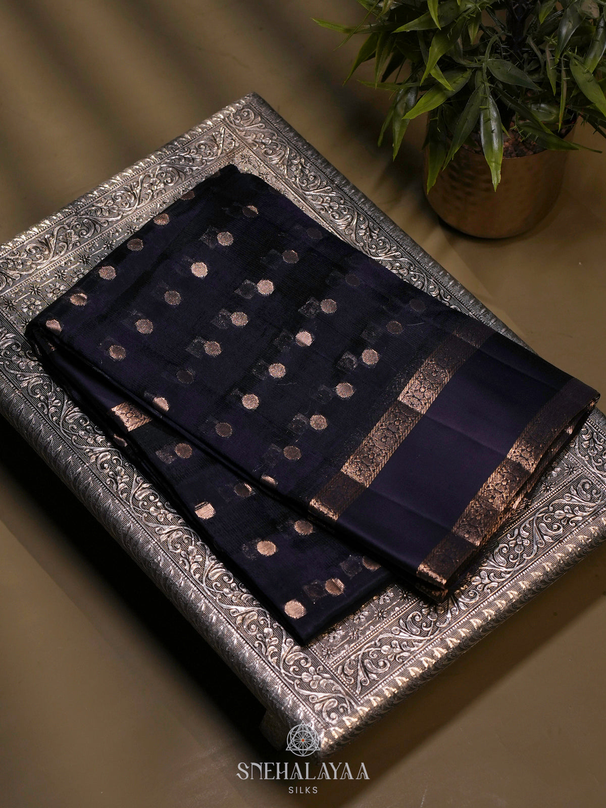 Purple Raw Silk Saree