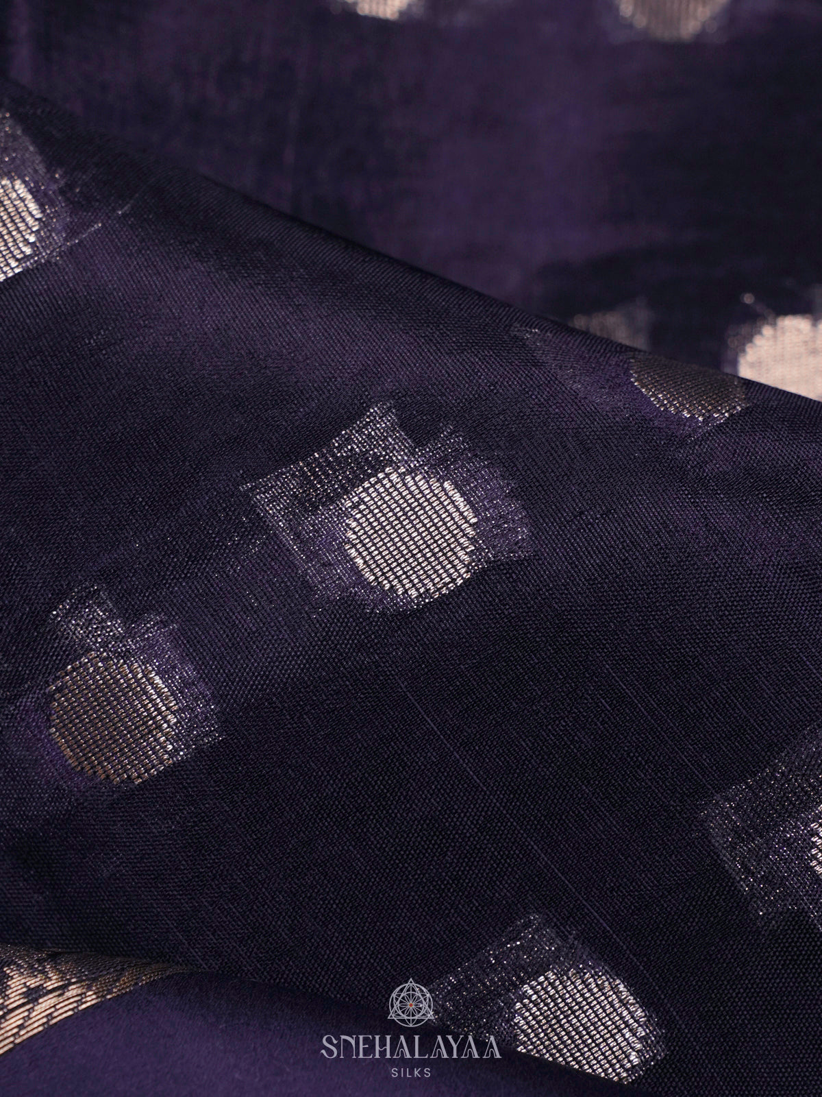 Purple Raw Silk Saree