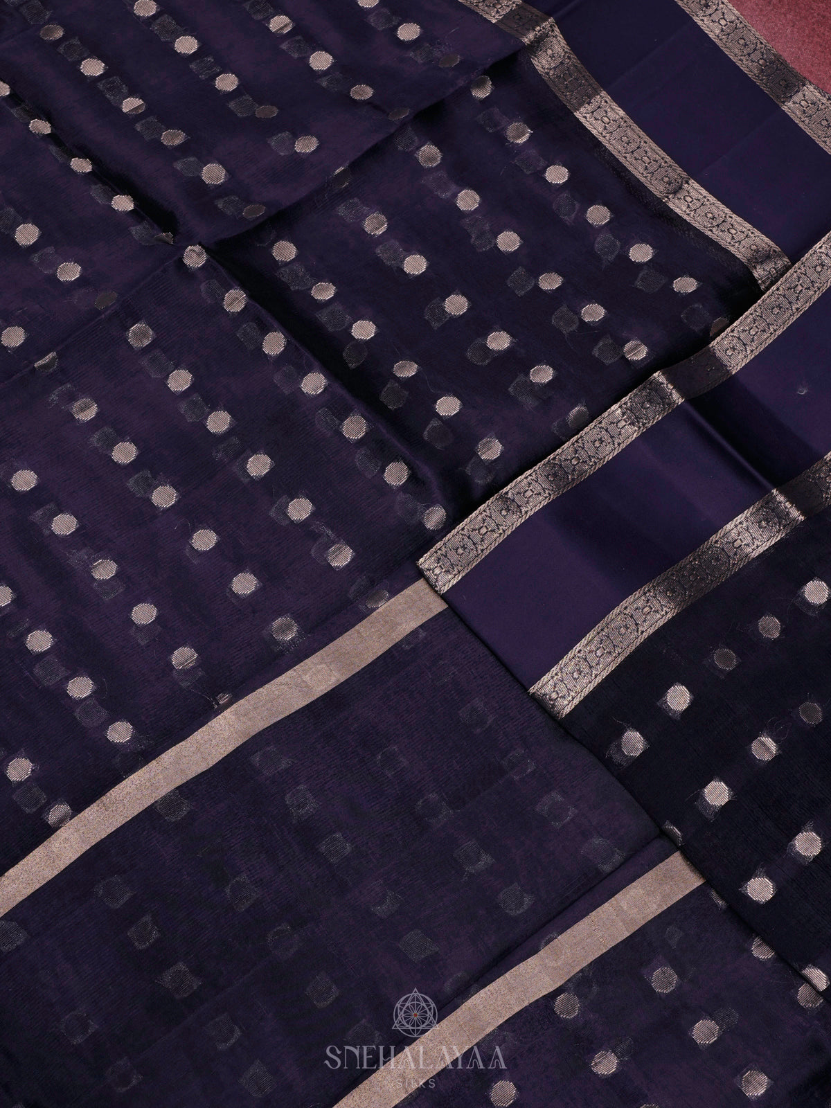 Purple Raw Silk Saree