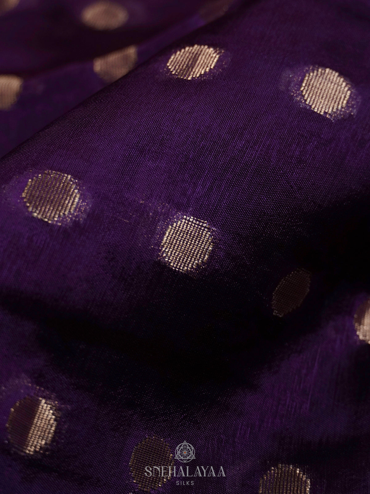 Purple Raw Silk Saree