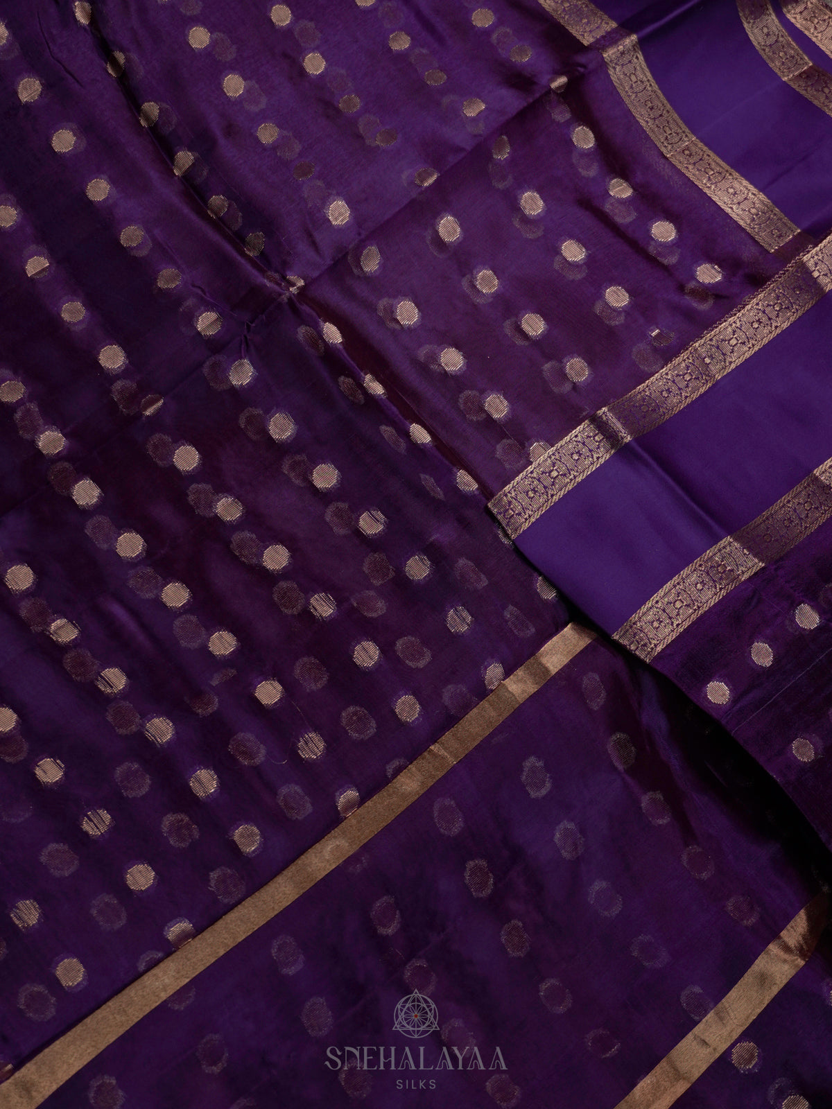 Purple Raw Silk Saree