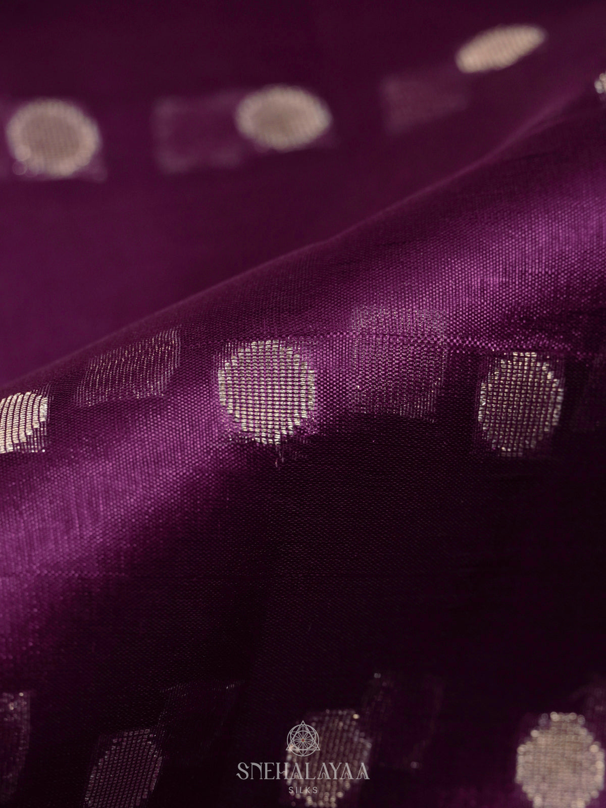 Magenta Raw Silk Saree