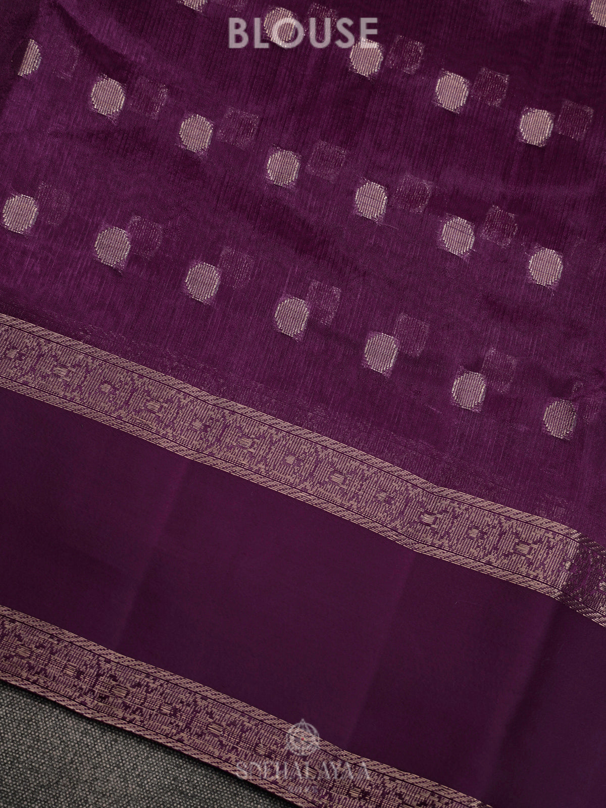 Magenta Raw Silk Saree