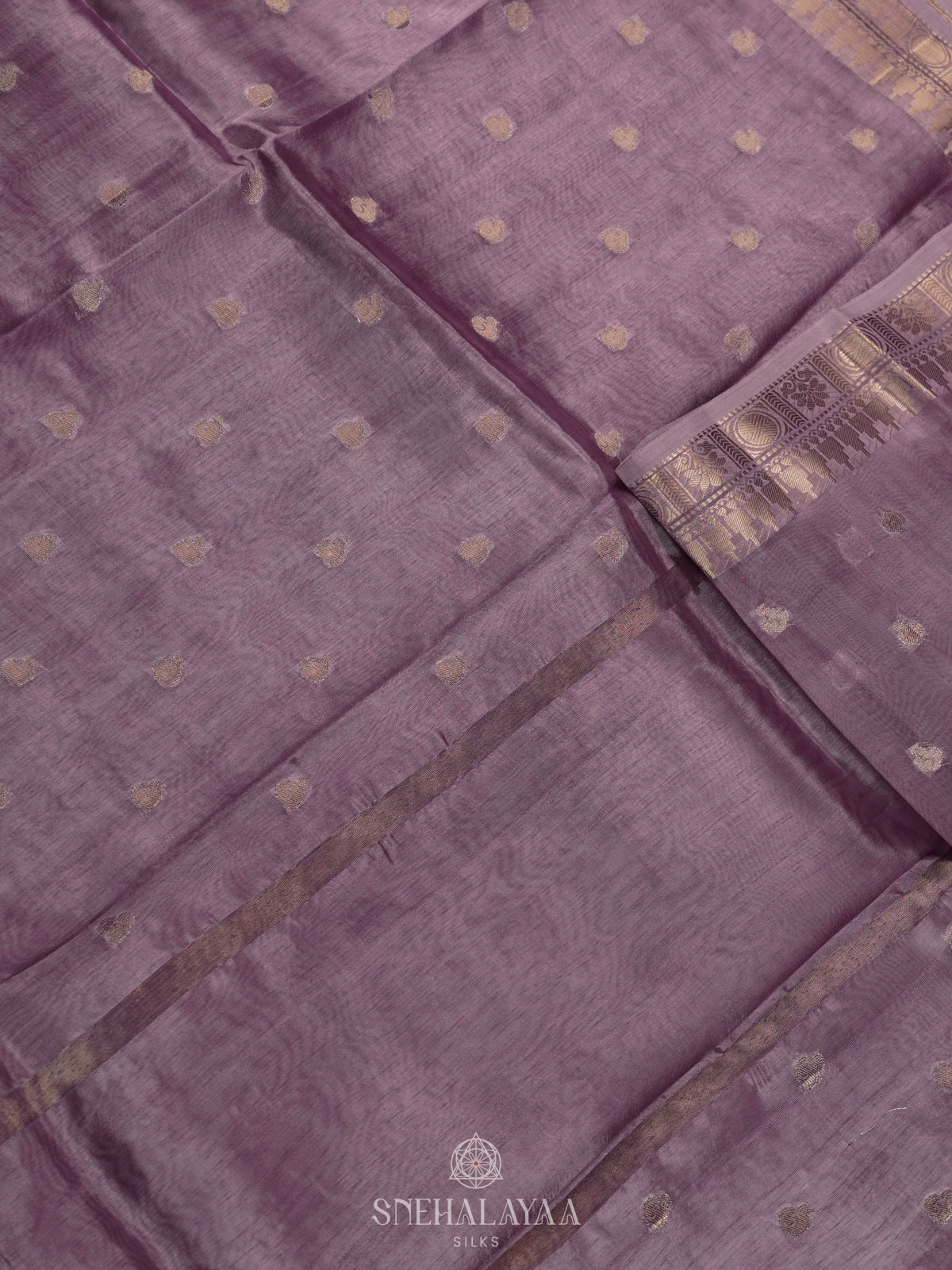 Plum Raw Silk Saree