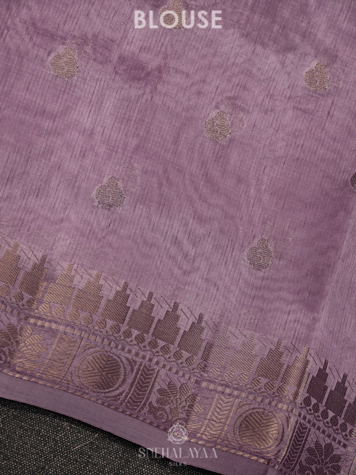 Plum Raw Silk Saree