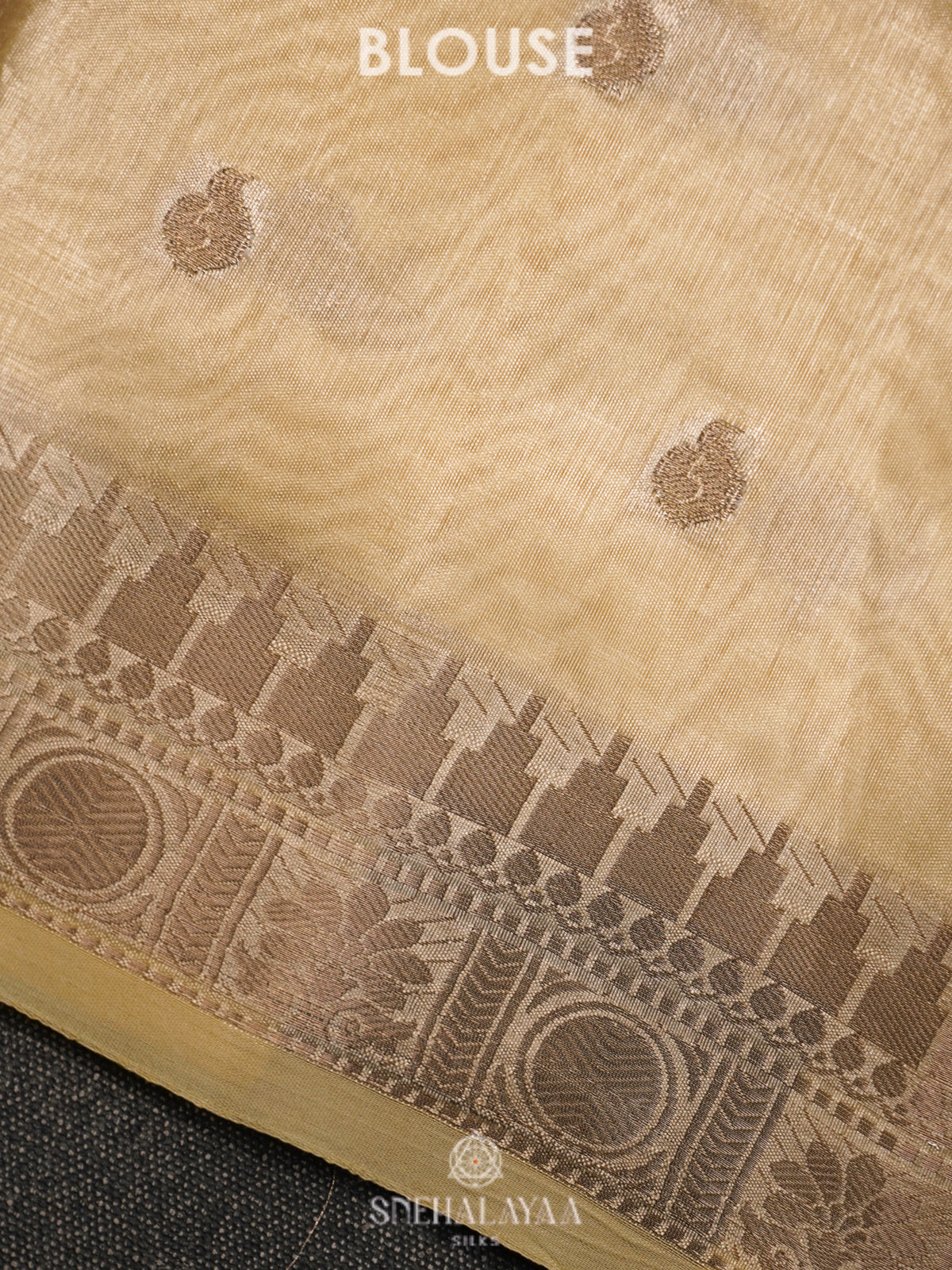 Yellow Raw Silk Saree