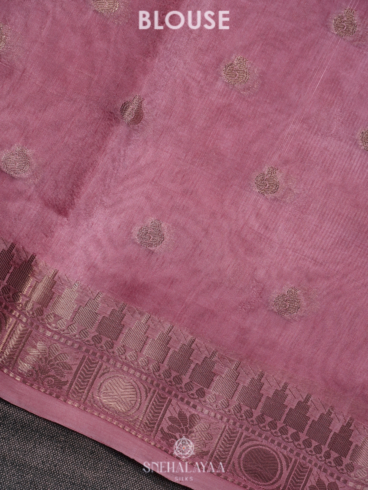 Pink Raw Silk Saree