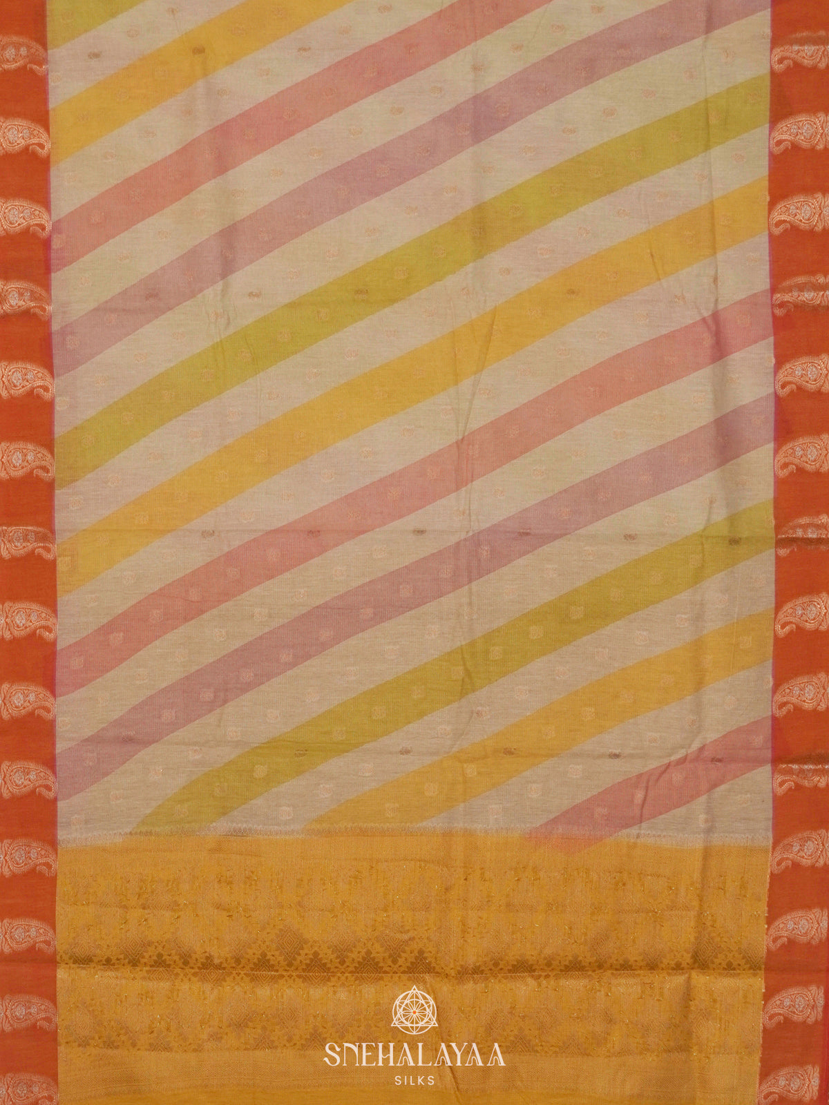 Cream Chanderi Saree