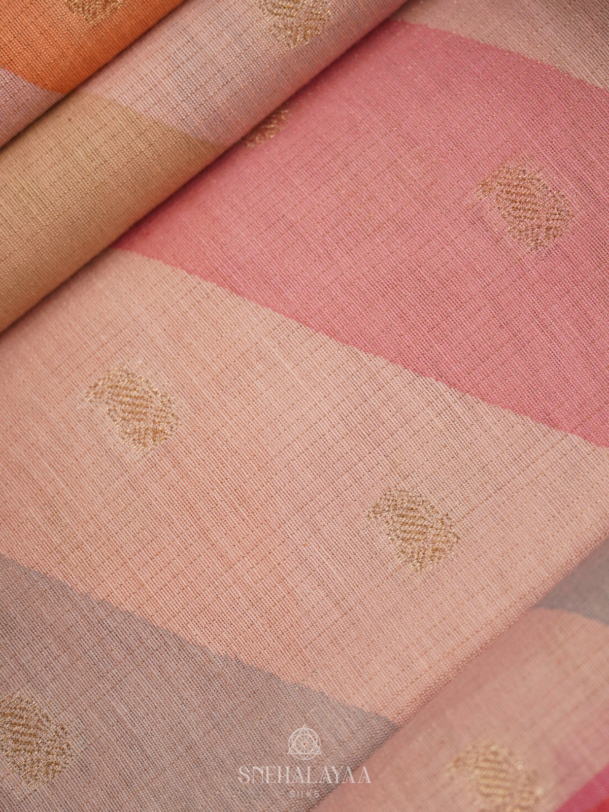 Pale Pink Chanderi Saree